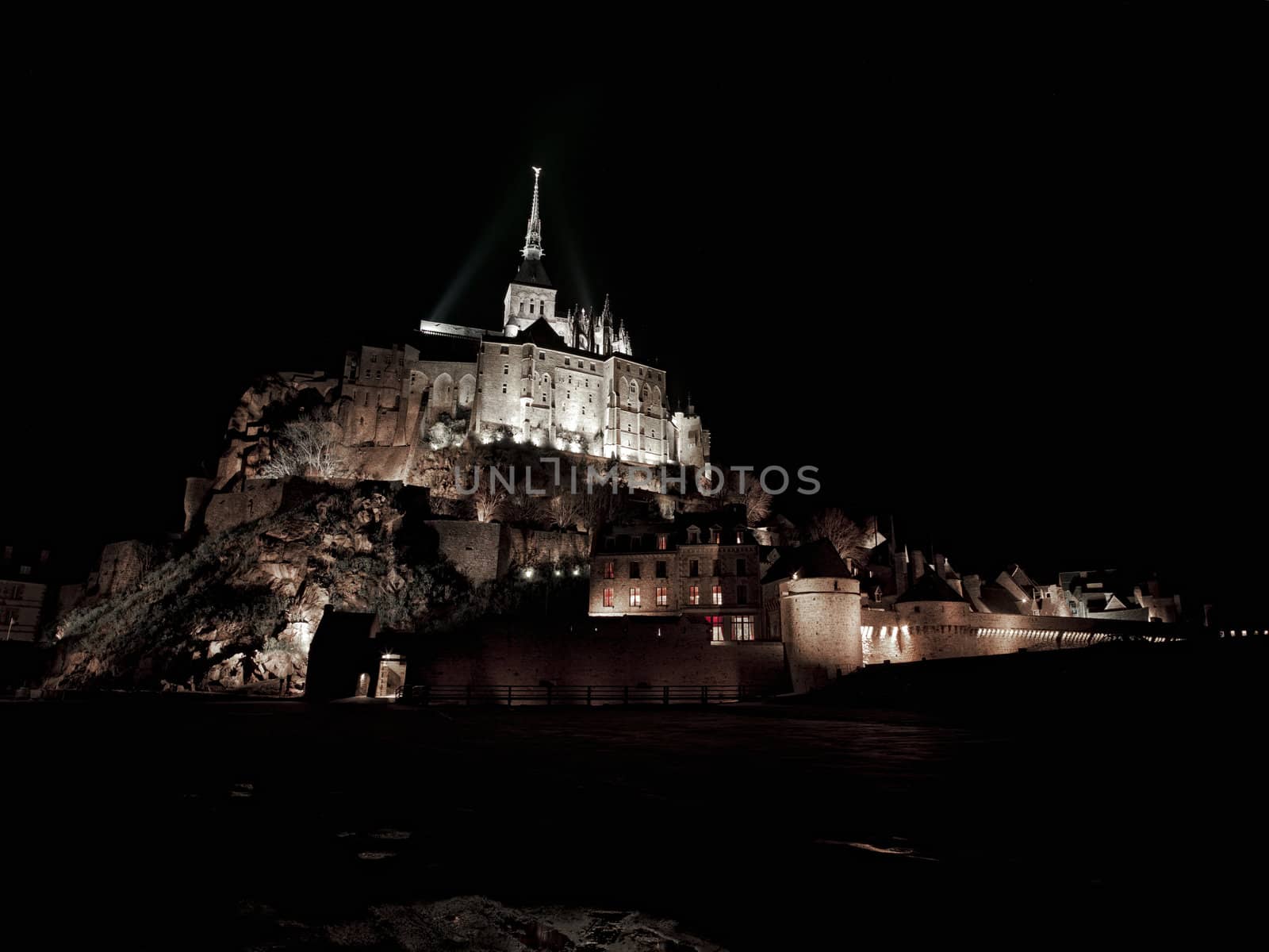 Mont St Michel at Night