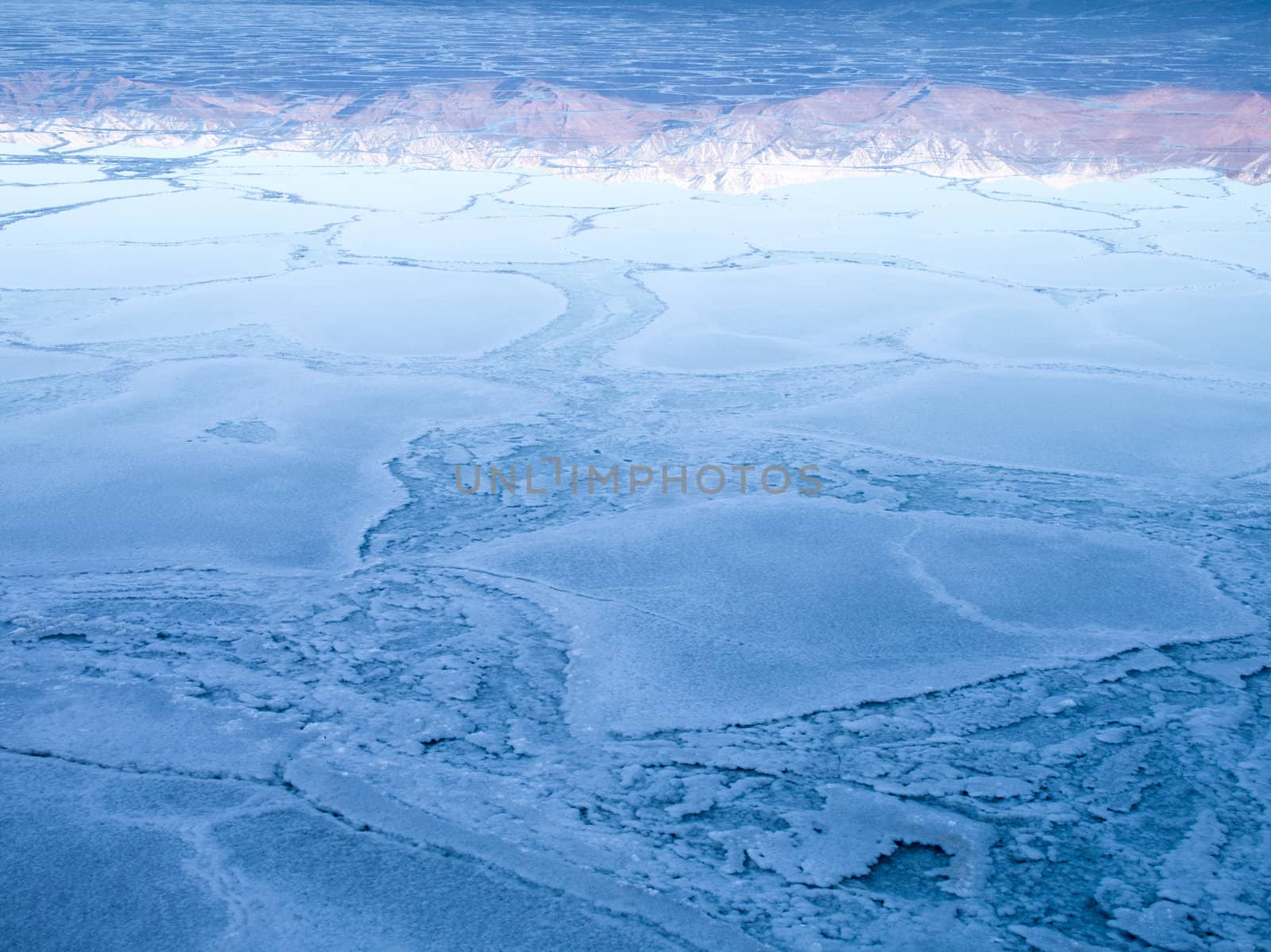 reflection in salt flats