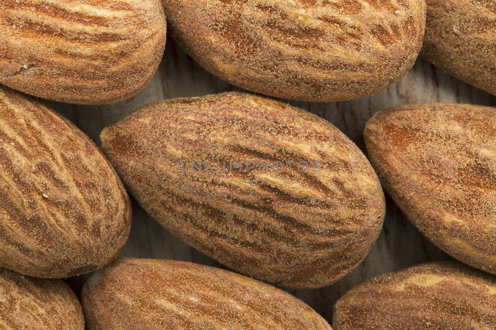 Closeup of fesh raw almond