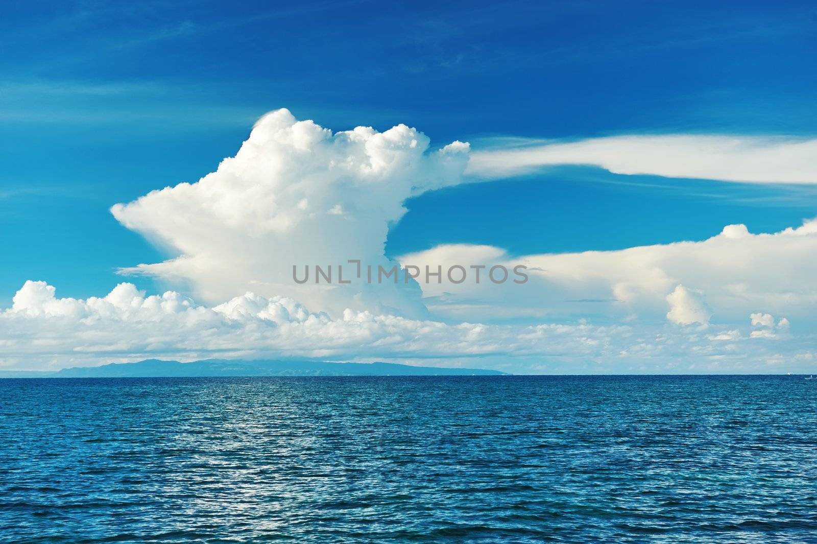 Sky above sea at Bohol, Philippines