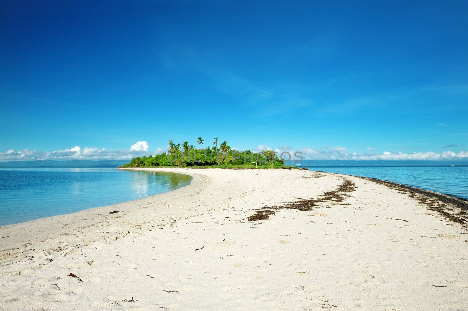 Beautiful uninhabited island at Philippines