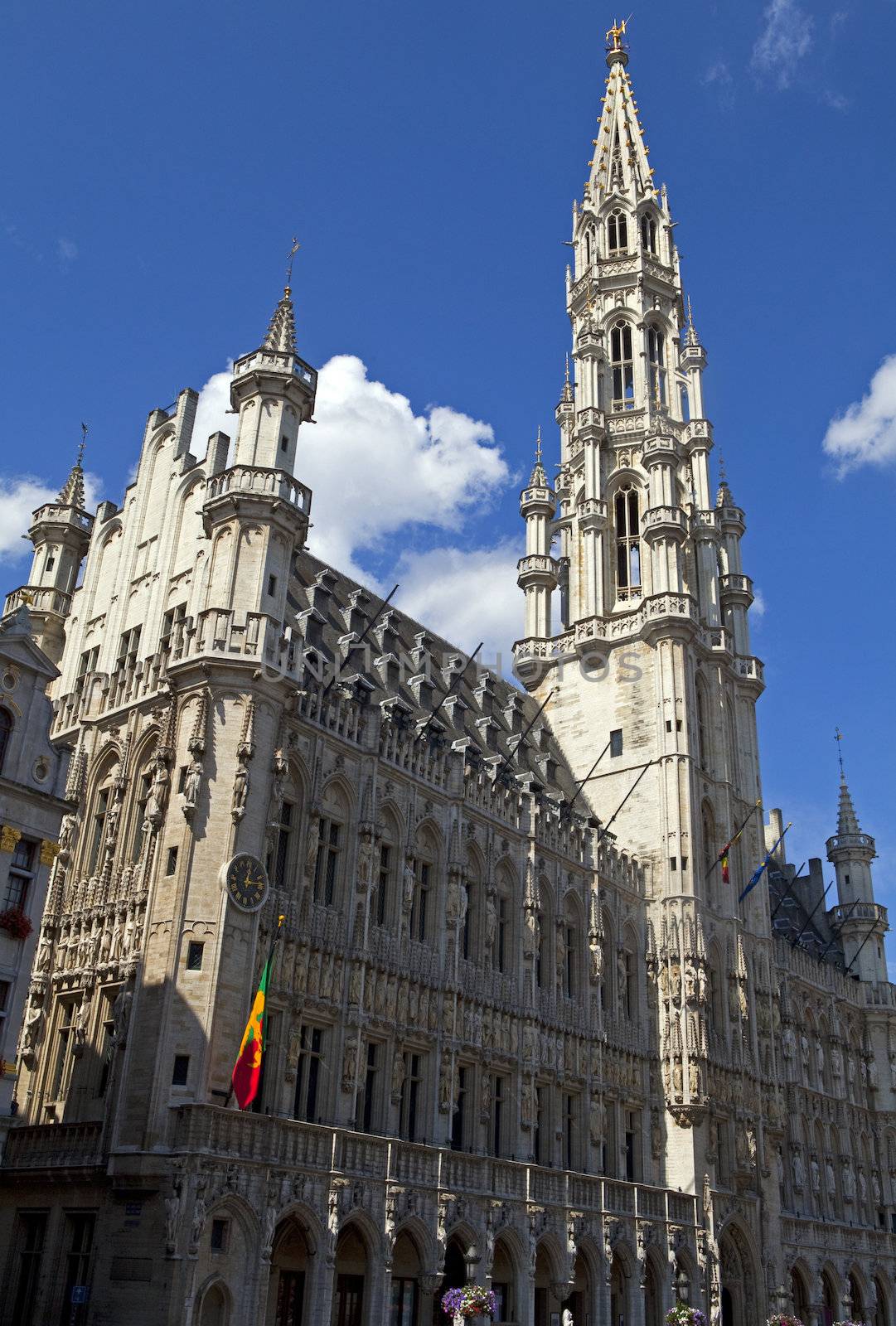 Brussels Town Hall situated on Grand Place.