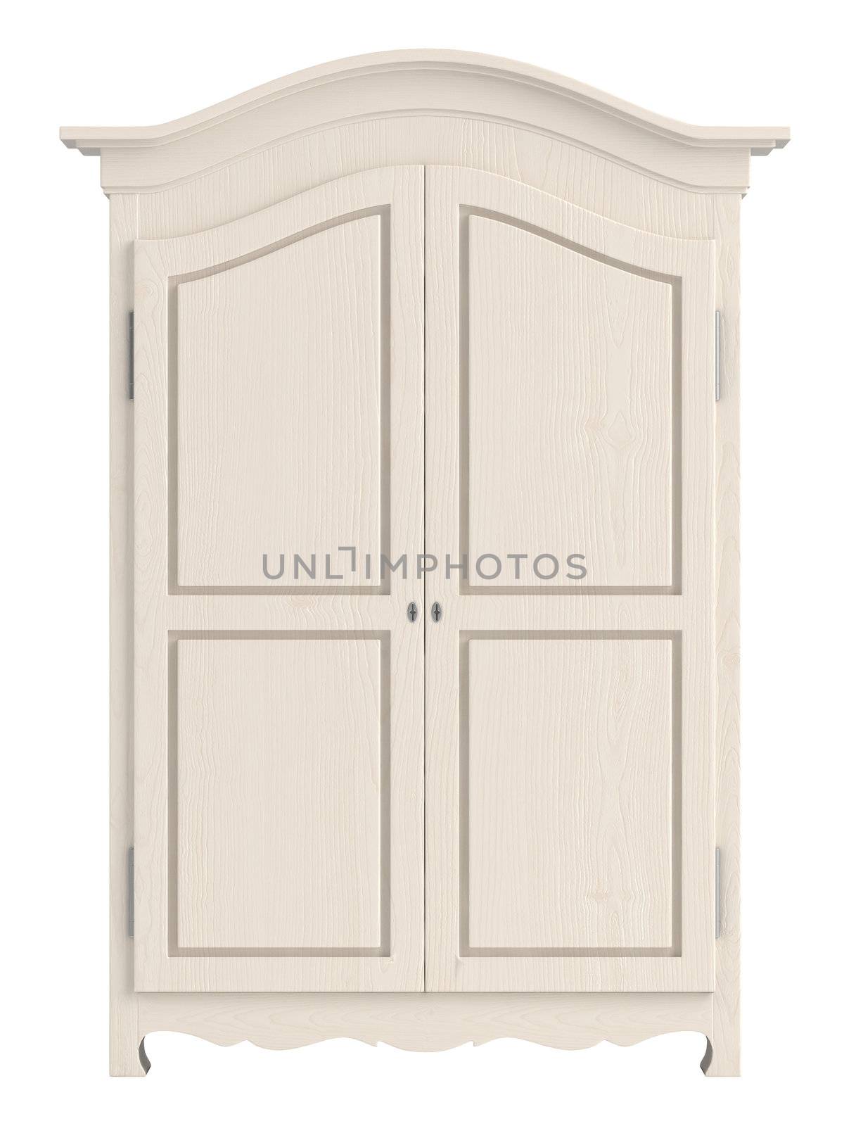 White painted wooden cupboard by AlexanderMorozov
