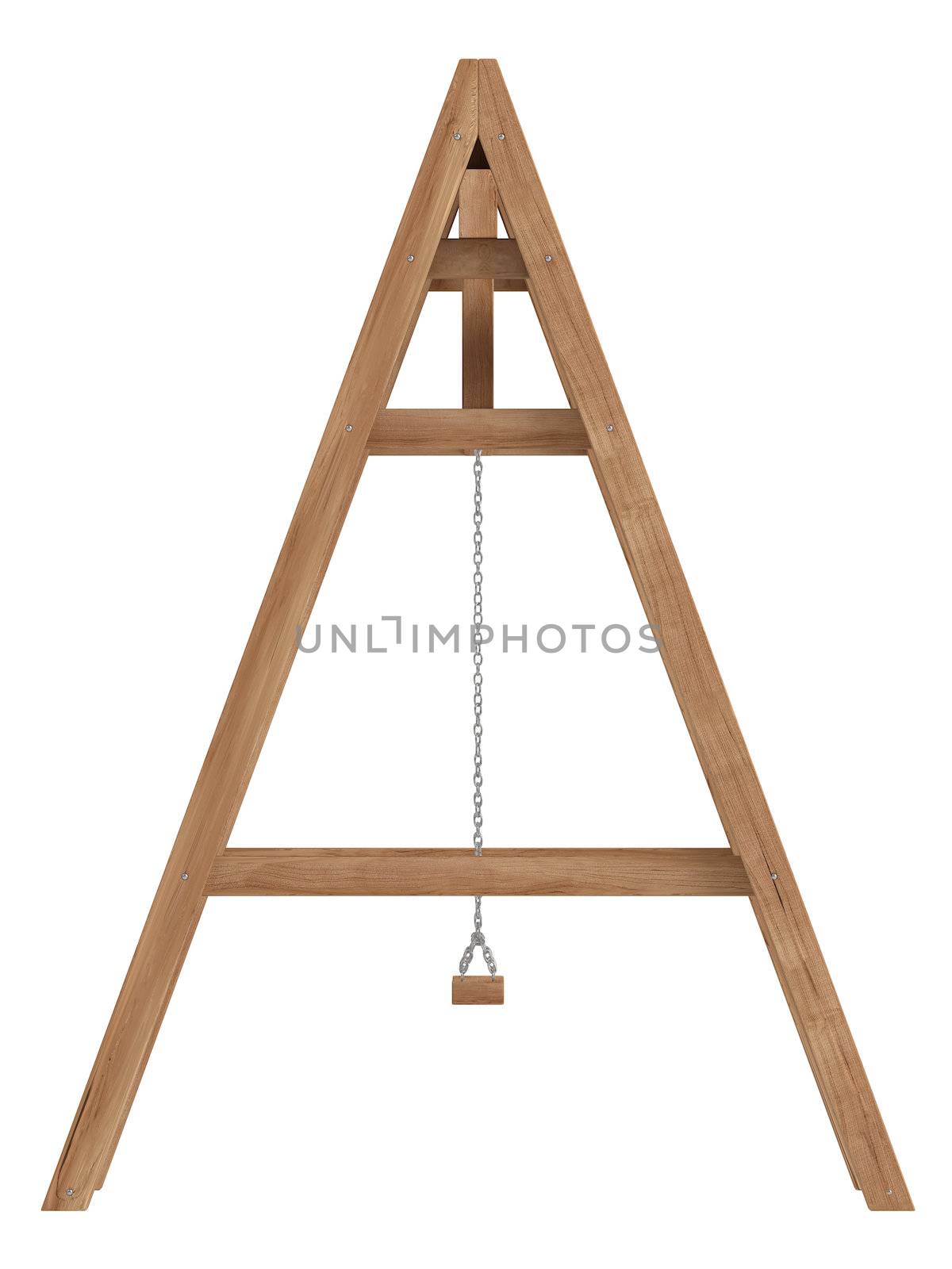 Wooden A-frame with swings by AlexanderMorozov