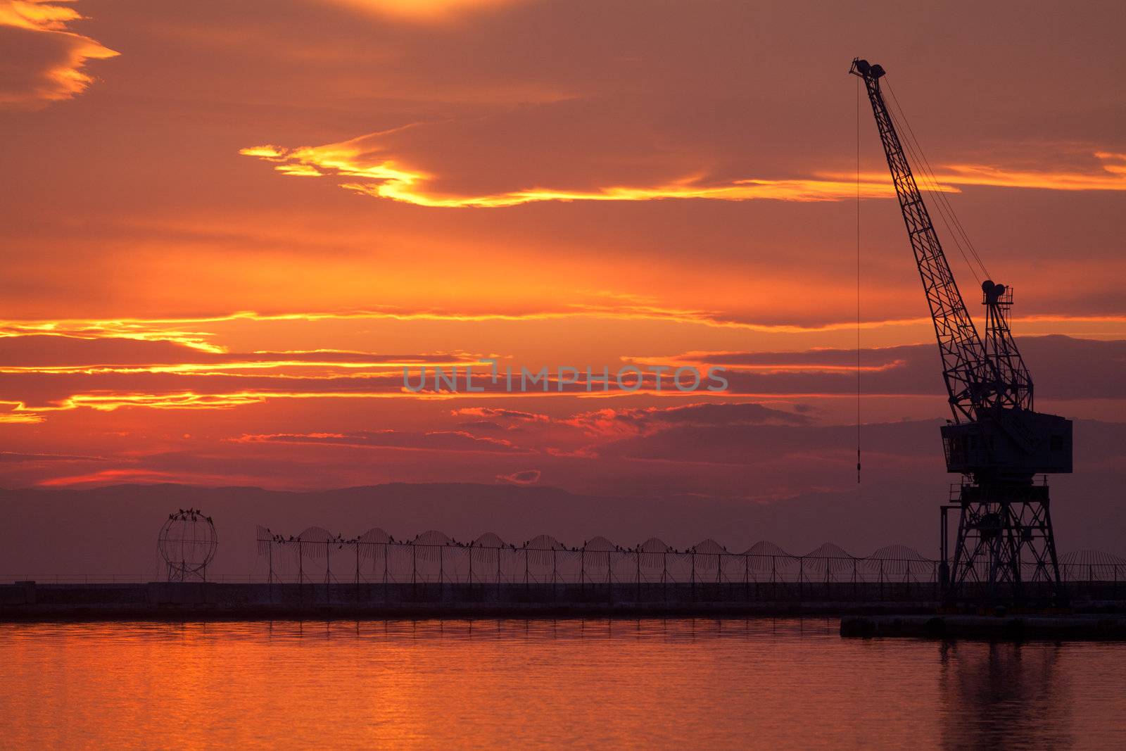Sunset at Thessaloniki - Greece by Portokalis