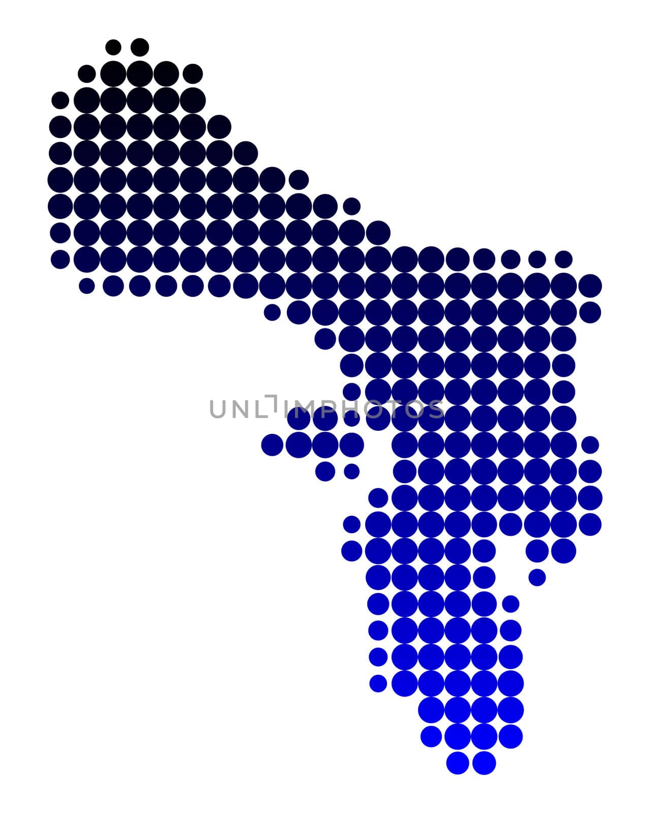 Map of Bonaire by rbiedermann