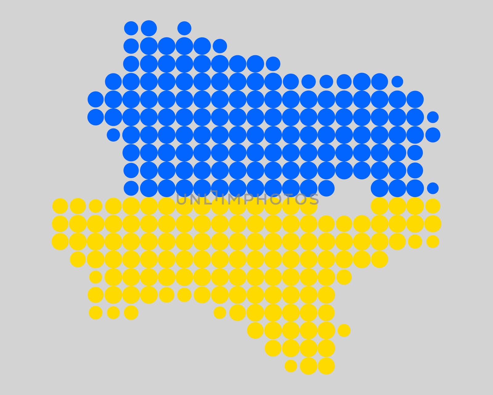 Map and flag of Lower Austria