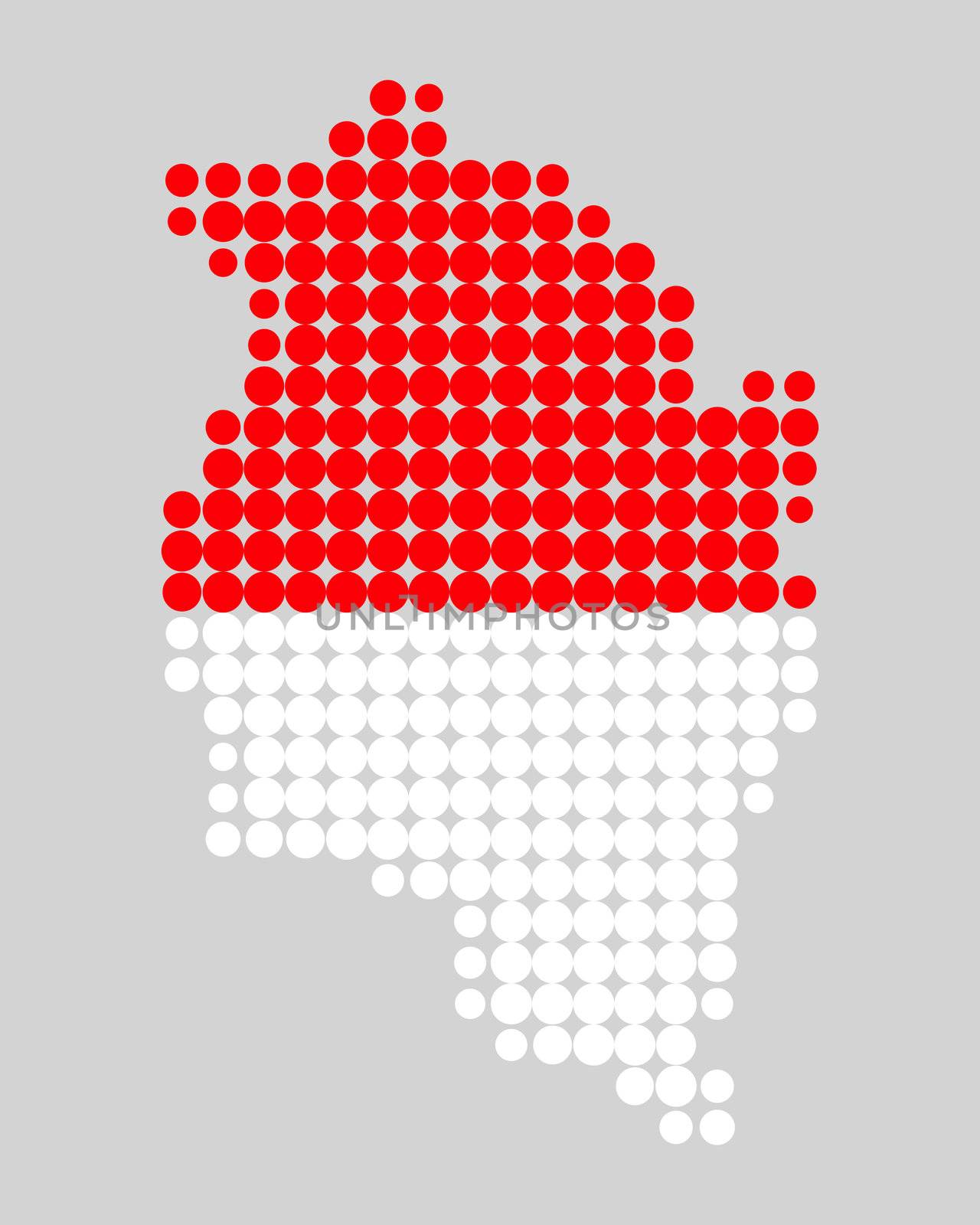 Map and flag of Vorarlberg by rbiedermann