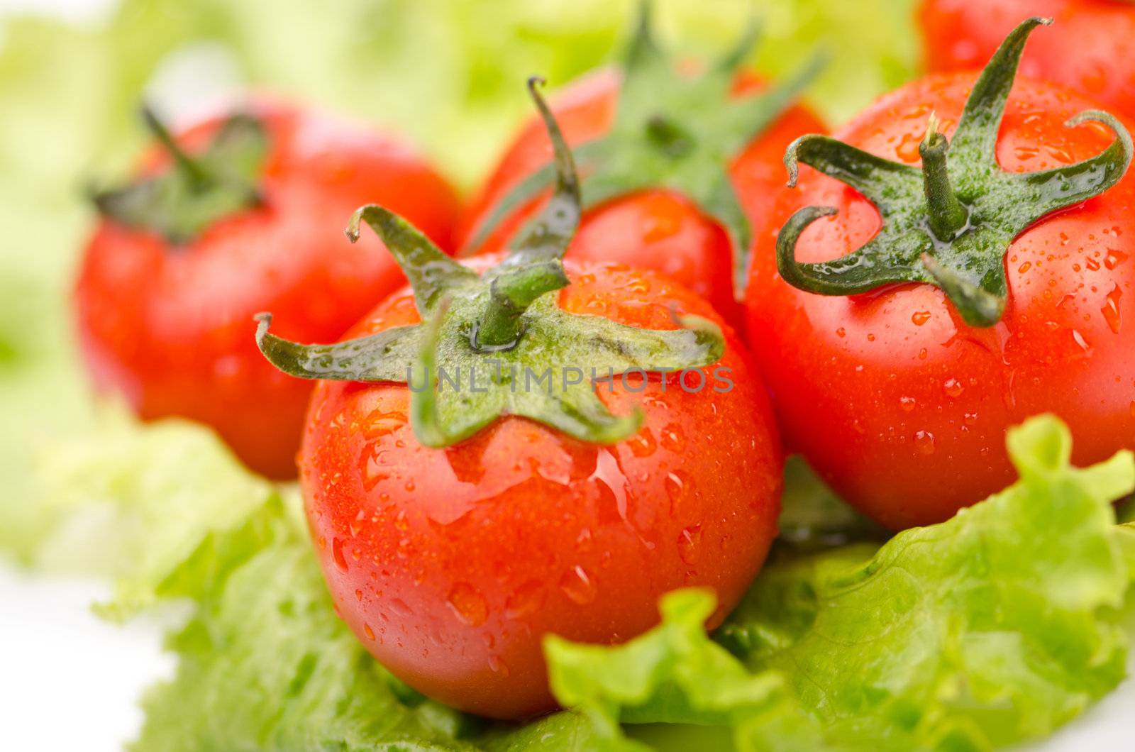 Cucumbers and tomatoes ready for salad