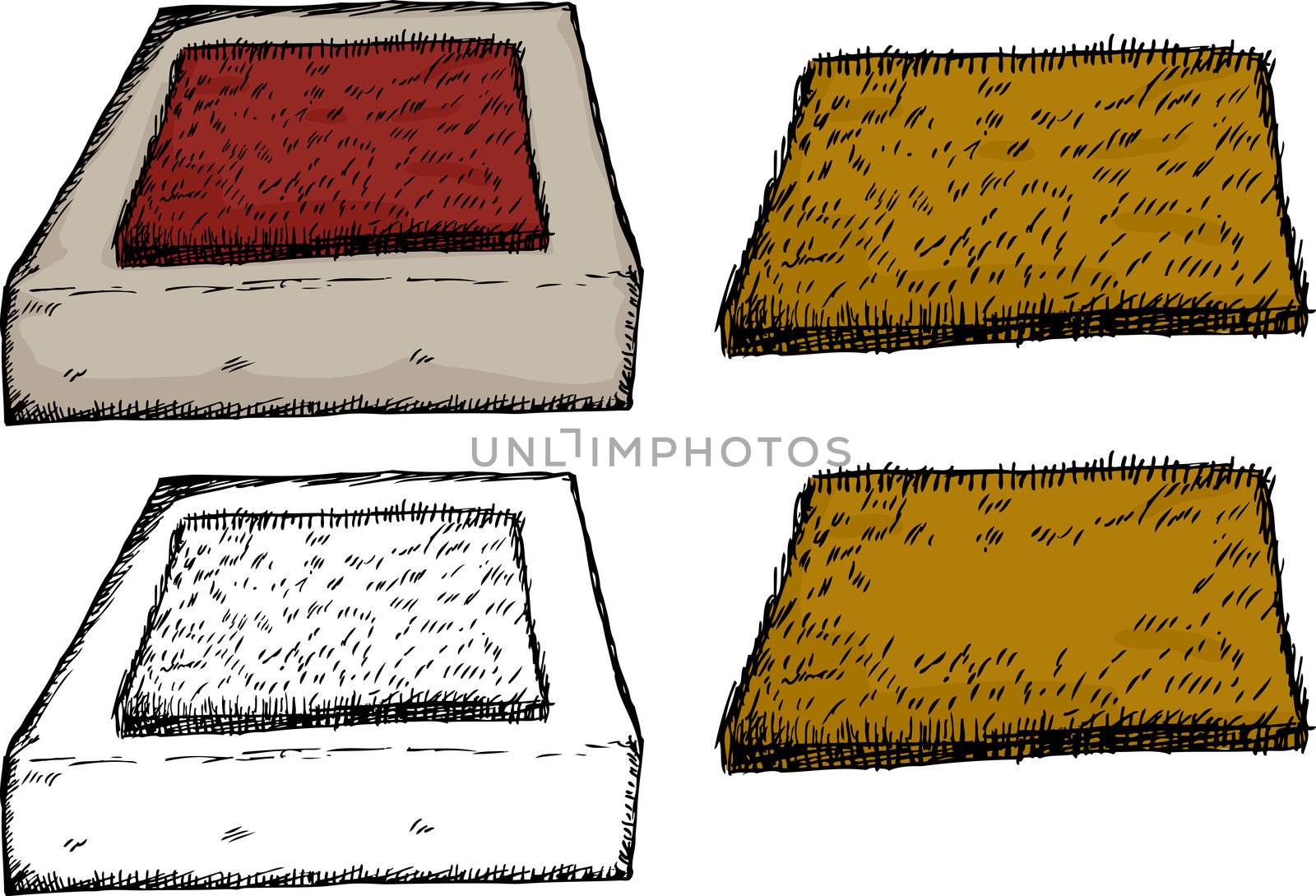 Isolated Door Mat on Step by TheBlackRhino