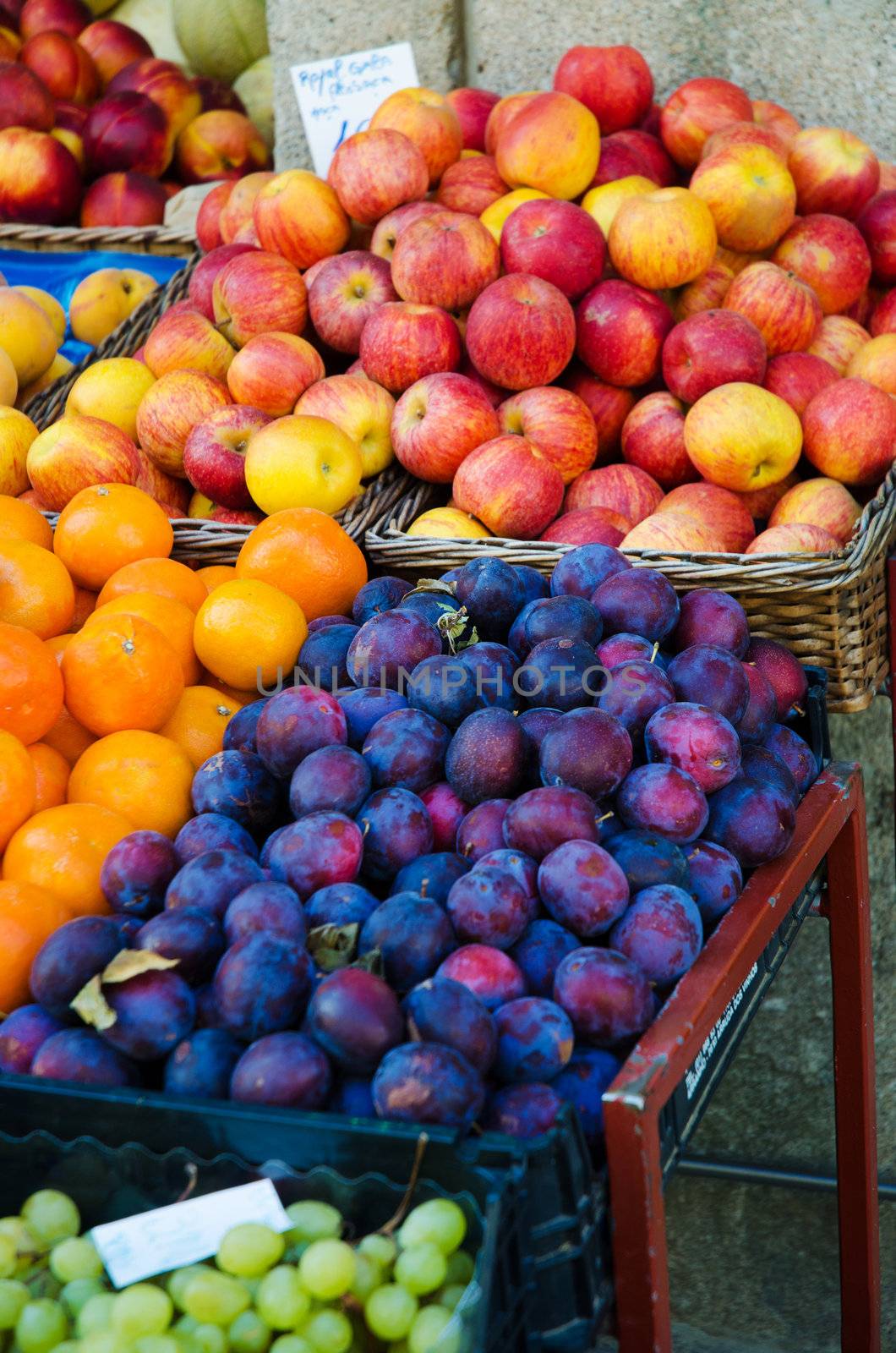 Fruits at the market stall