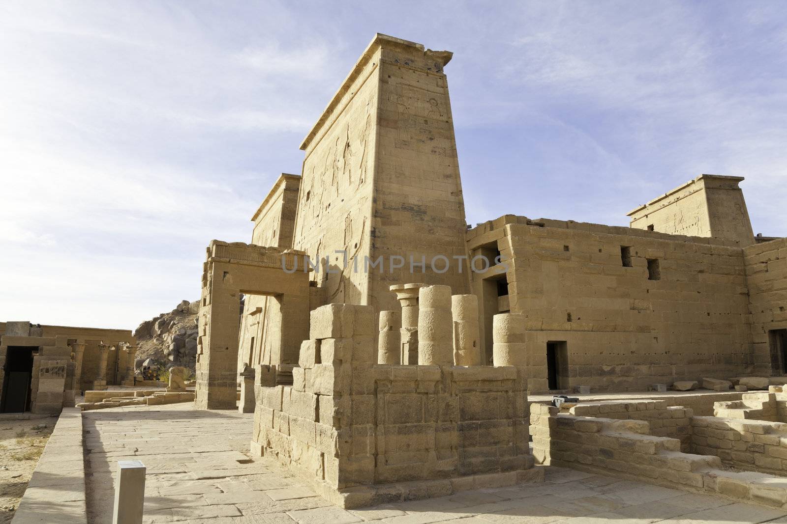 philae temple of isis, aswan, egypt