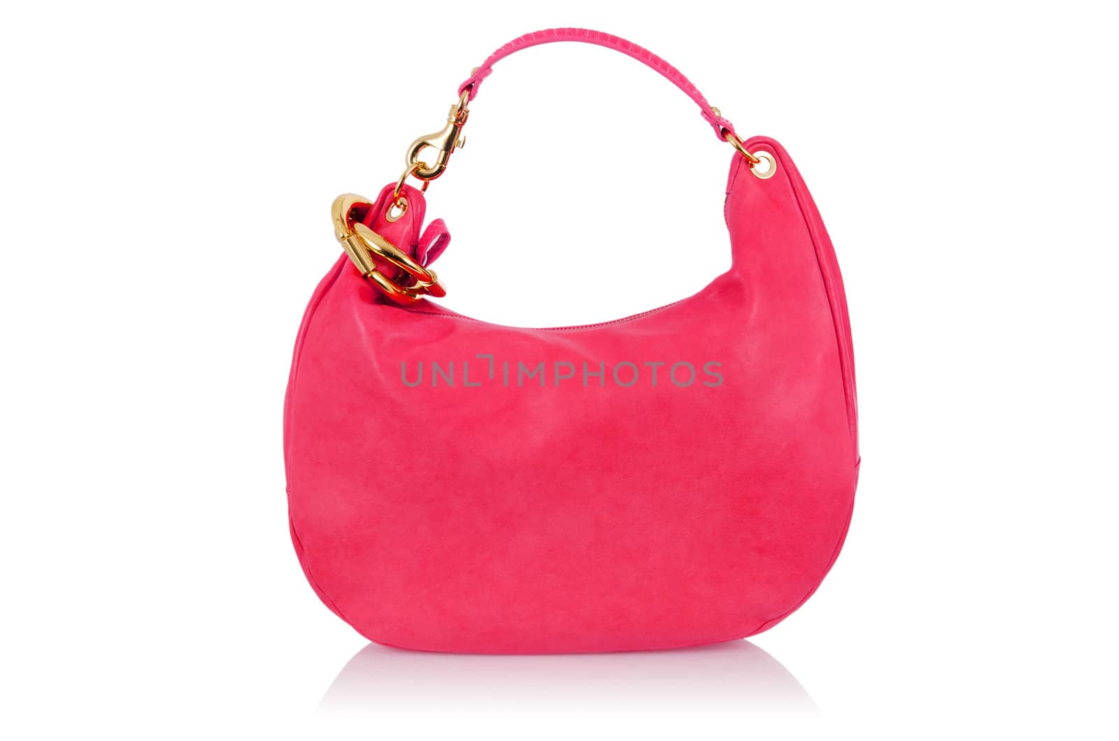 Elegant woman bag isolated on white
