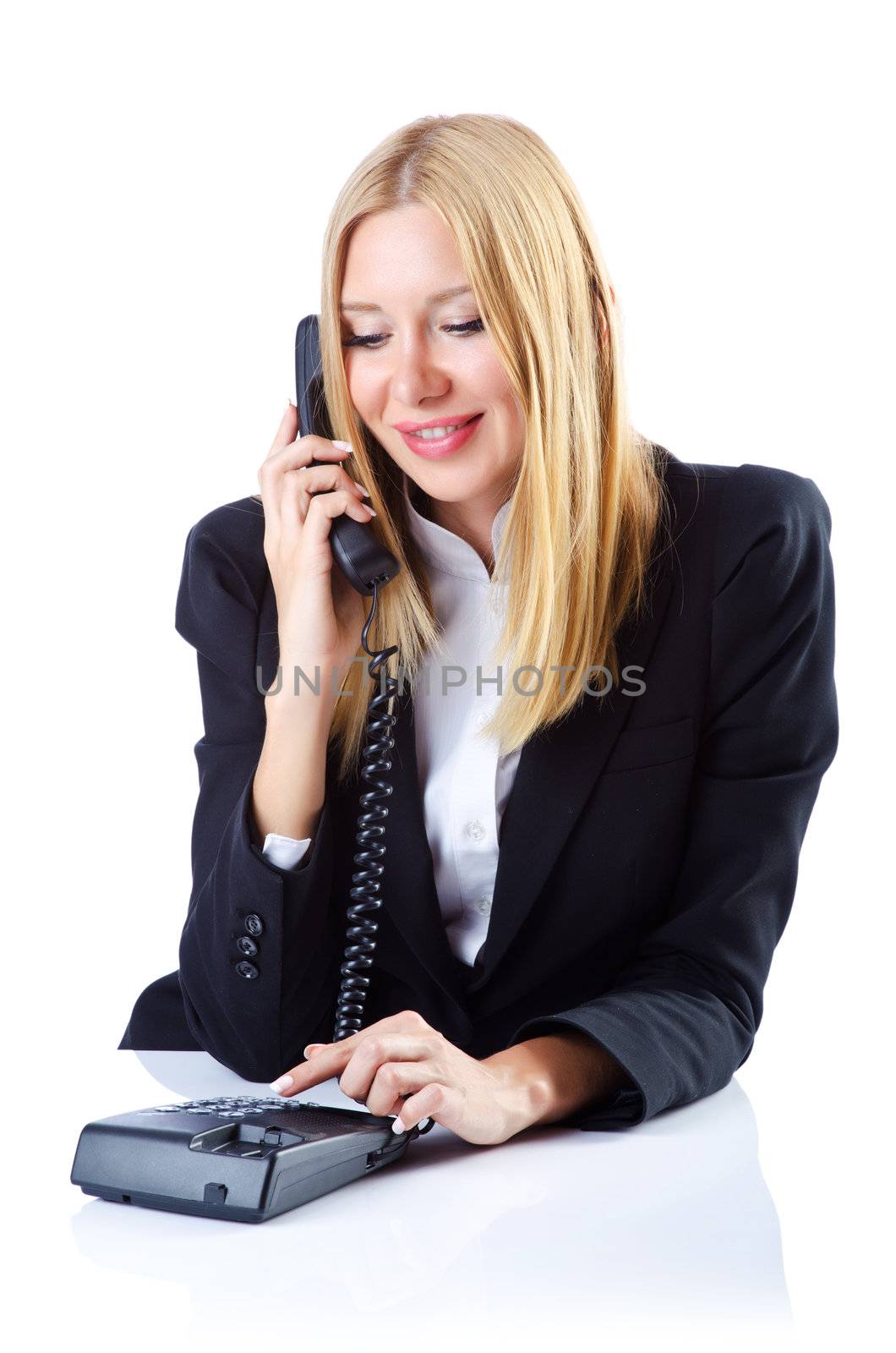 Businesswoman talking on the phone