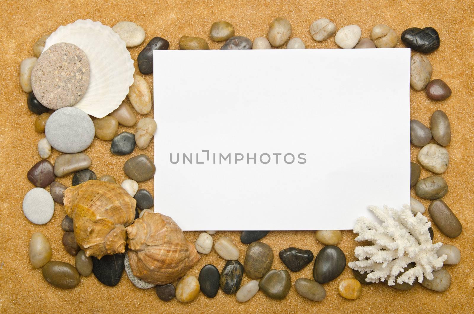 Blank message on the sand