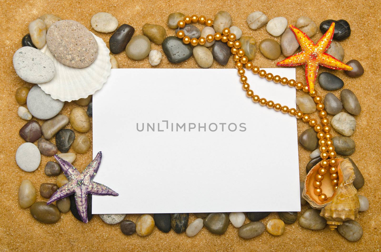Blank message on the sand