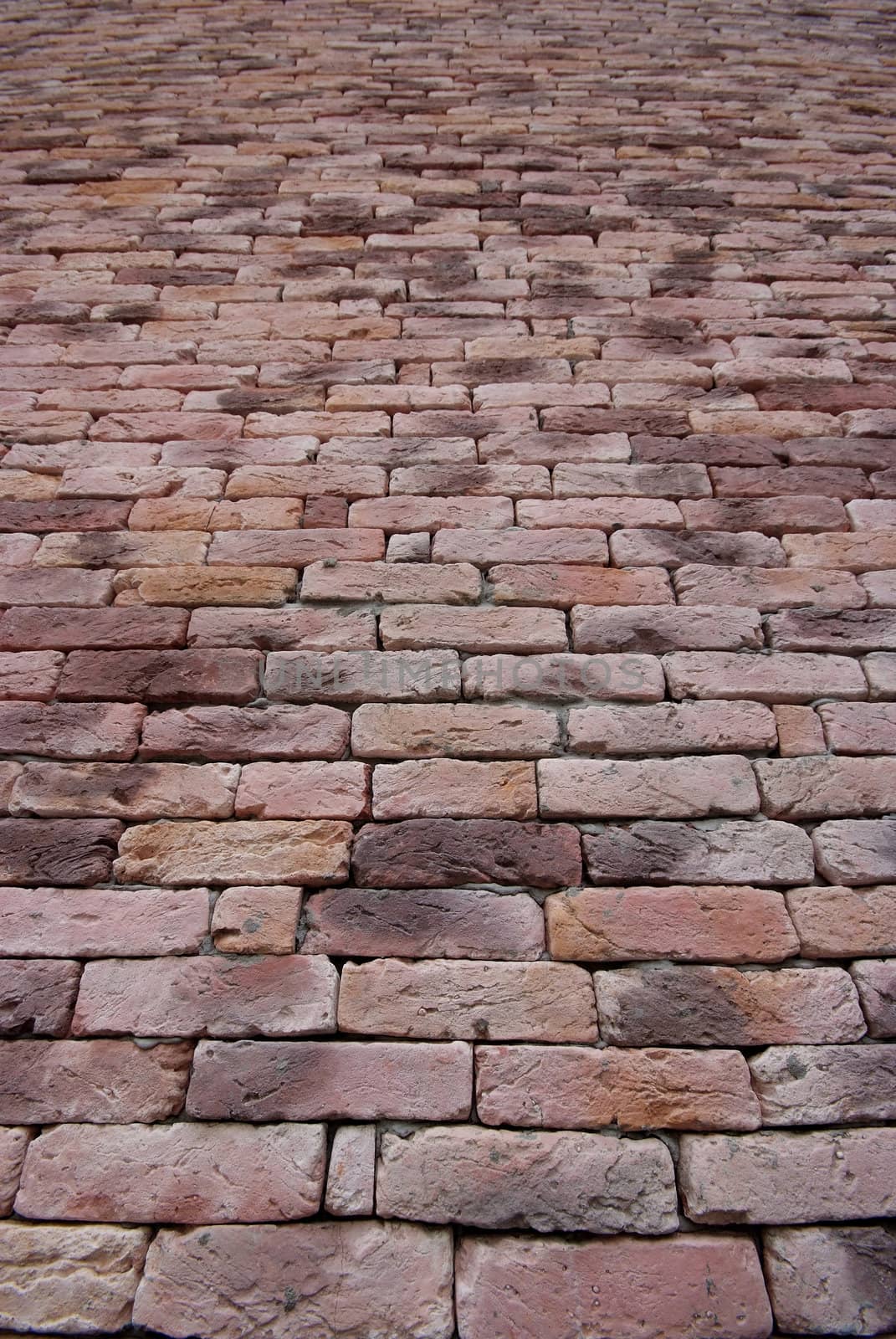 Pink Brick Wall Texture, square bricks background of decorate