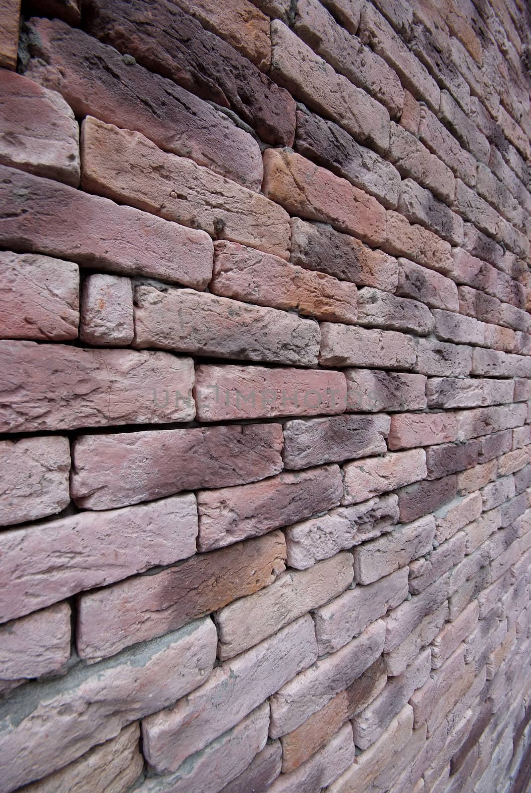 Pink Brick Wall Texture, square bricks background of decorate