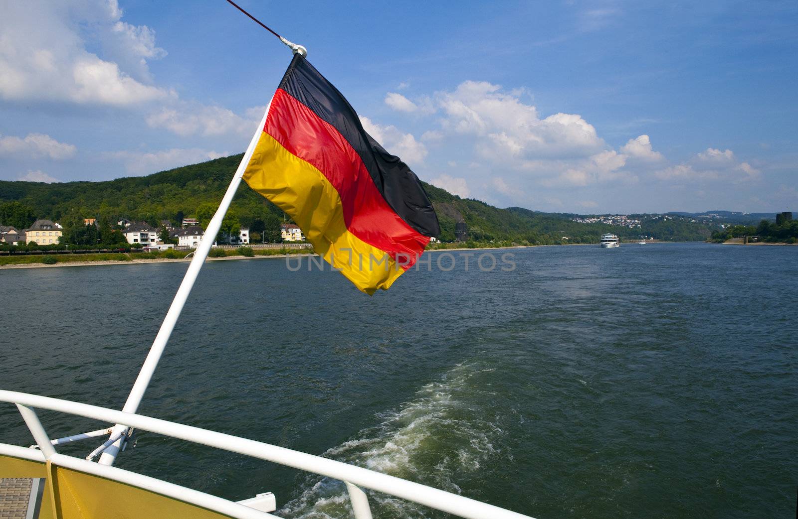 Boat trip taking in the beautiful scenery on the Rhine in Germany.