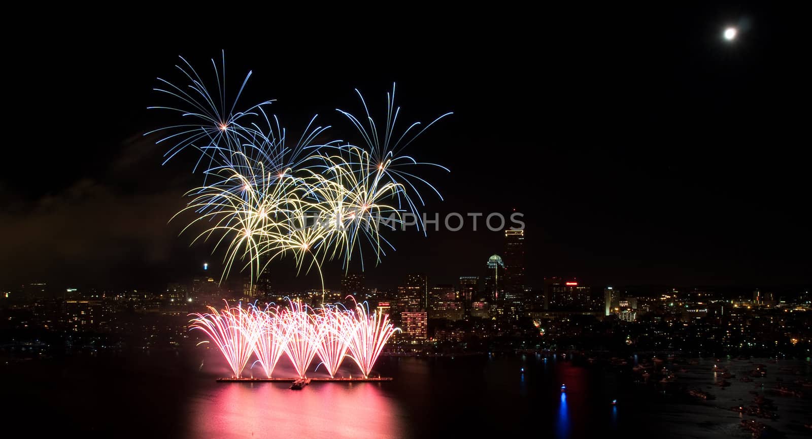 The 4th of July celebration in Boston, Massachusetts