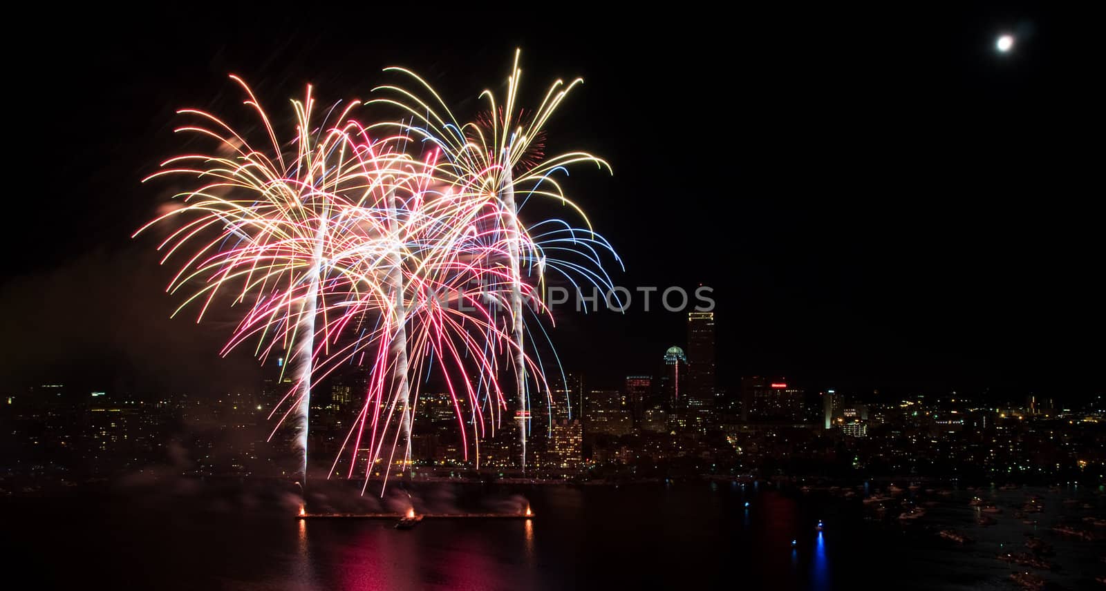 The 4th of July celebration in Boston, Massachusetts