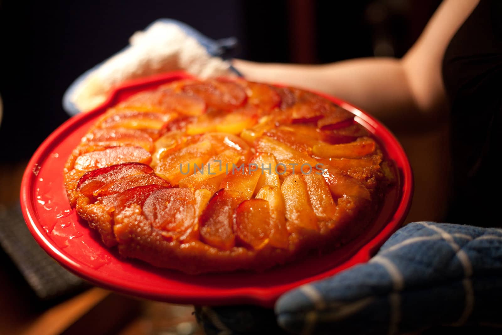 Apple Pie in Pan, Fresh Out of the Oven