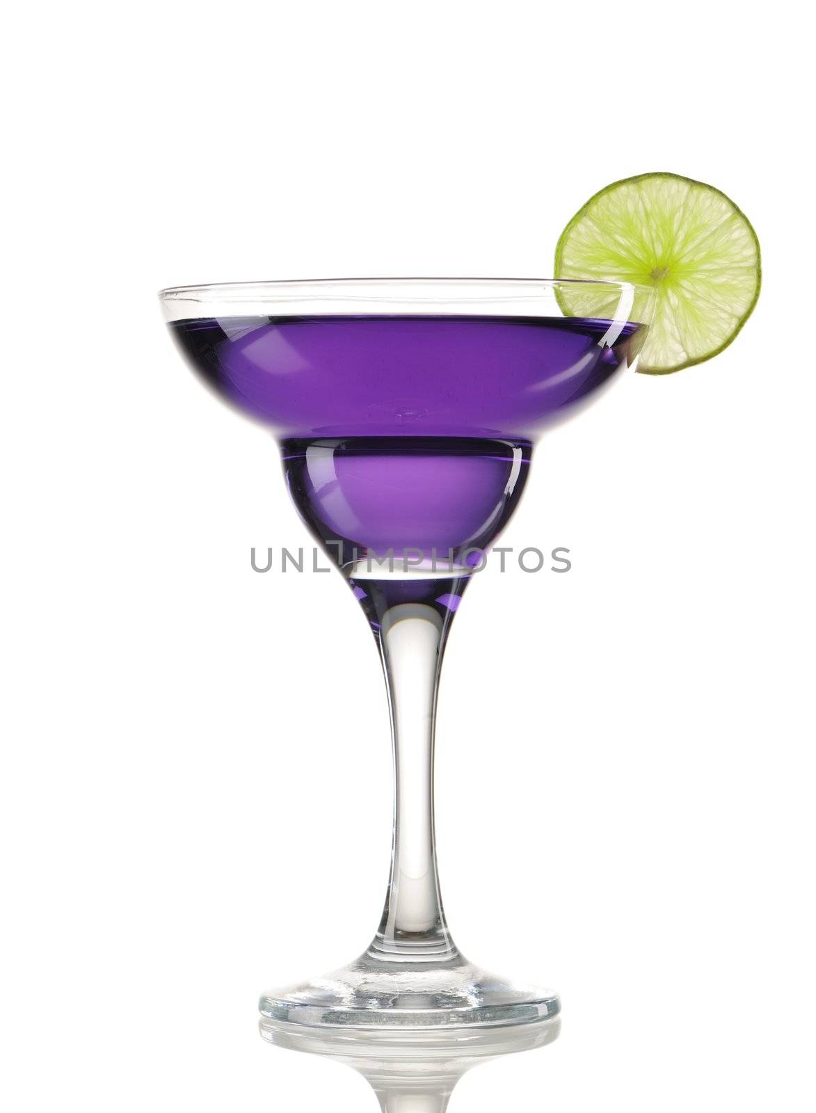 Margarita or Daiquiri cocktail isolated on white