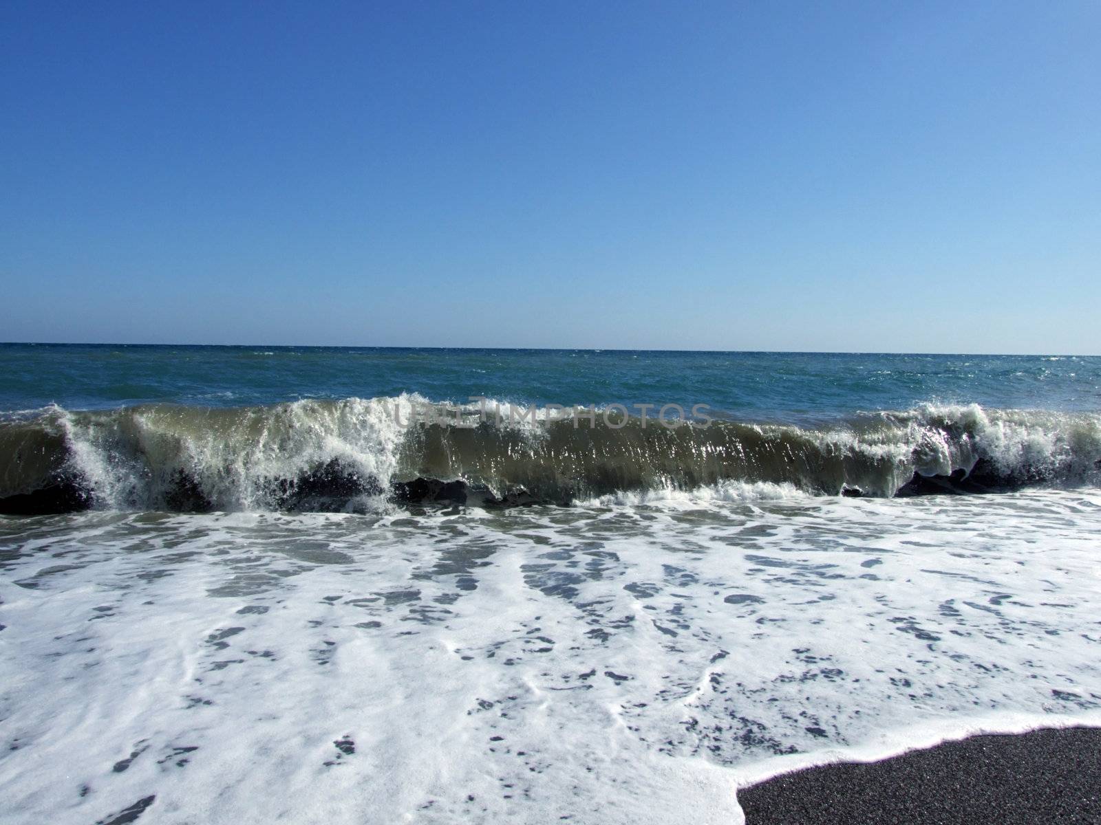 Waves at coast of the Black sea 3
