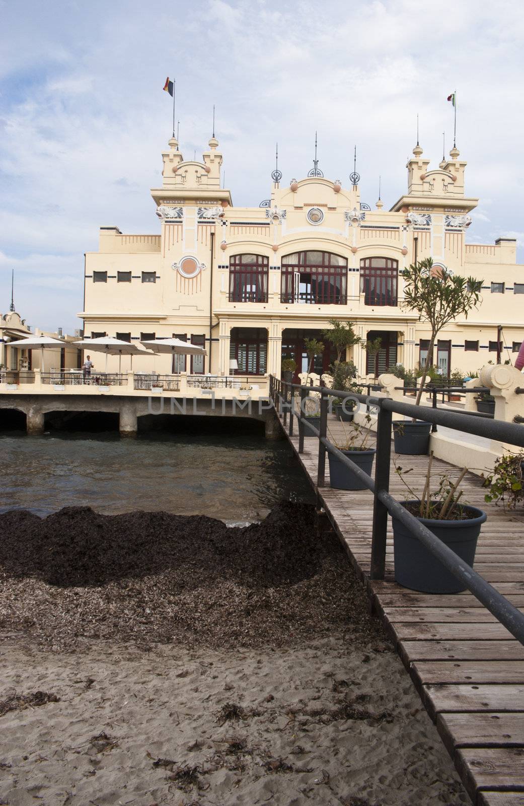 Charleston of Mondello on the beach. Palermo. Sicily- Italy