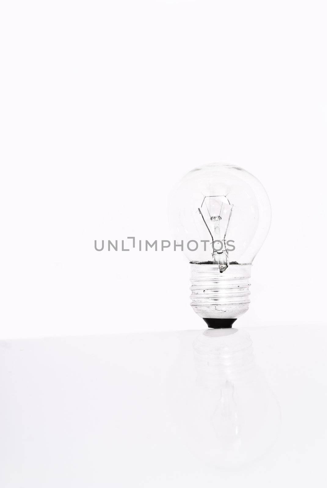 one bulb lamp isolated  by gandolfocannatella