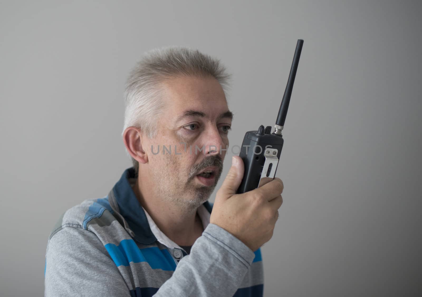 communication by talking in portable radio