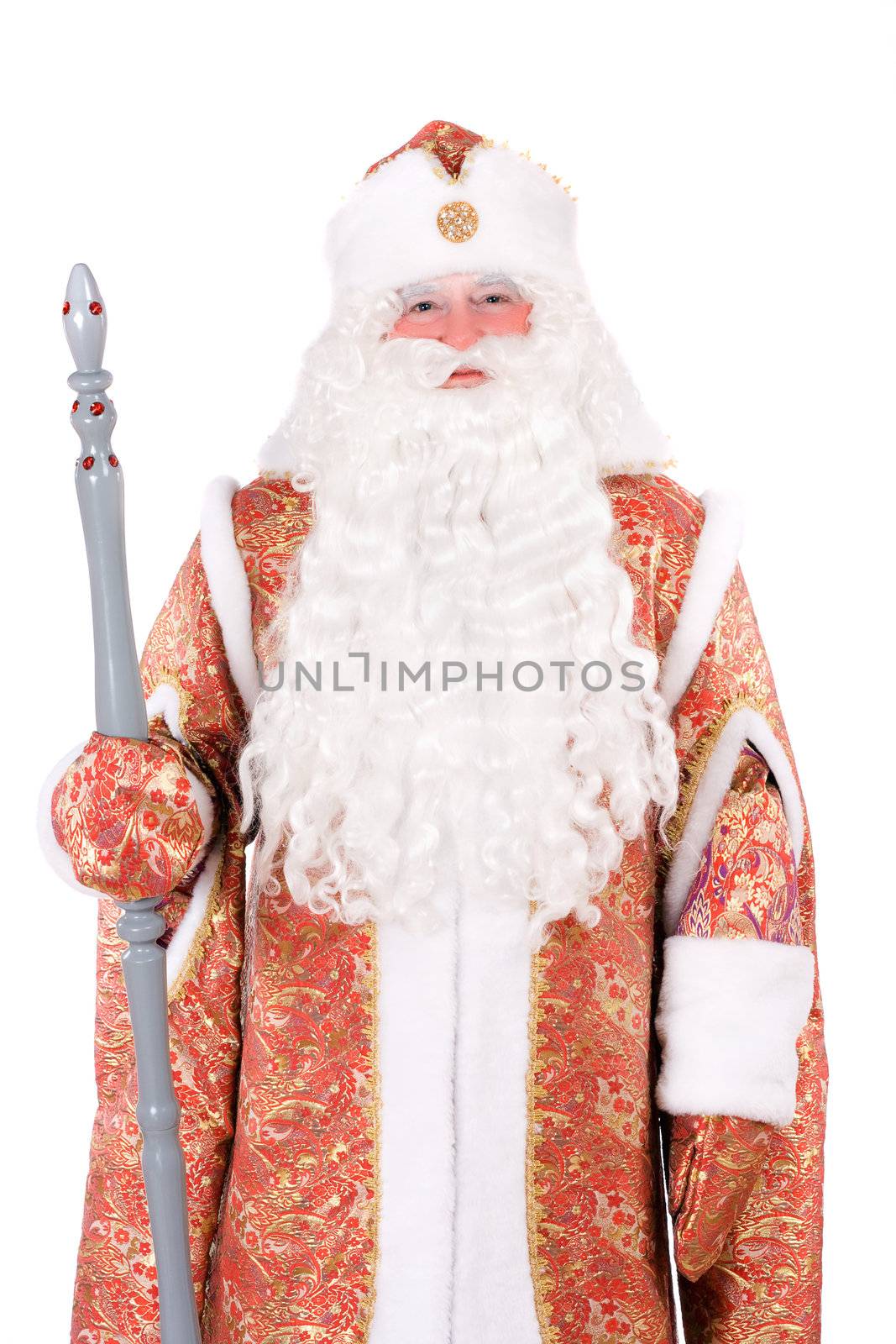 Portrait of a Russian Christmas character Ded Moroz (Father Frost)