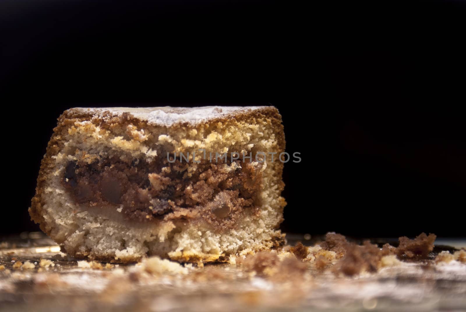 The "SFOGLIO": delicious sicilian cake filled with cream cheese, chocolate, cinnamon, sugar.Cake typical of Polizzi Generosa (Palermo)