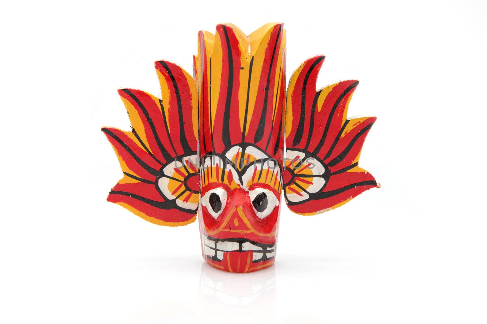 Fire Mask - Wooden Mask from Sri Lanka