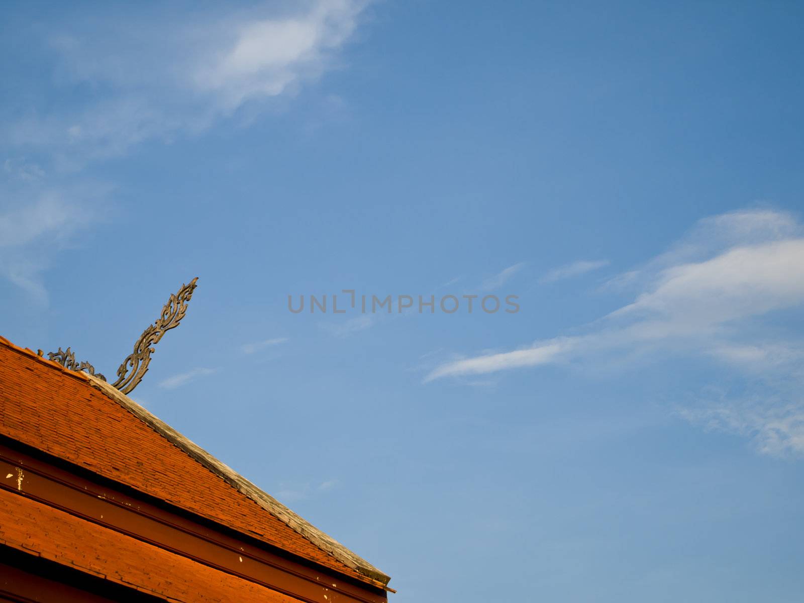 Roof in Traditional Lanna style2 by gjeerawut