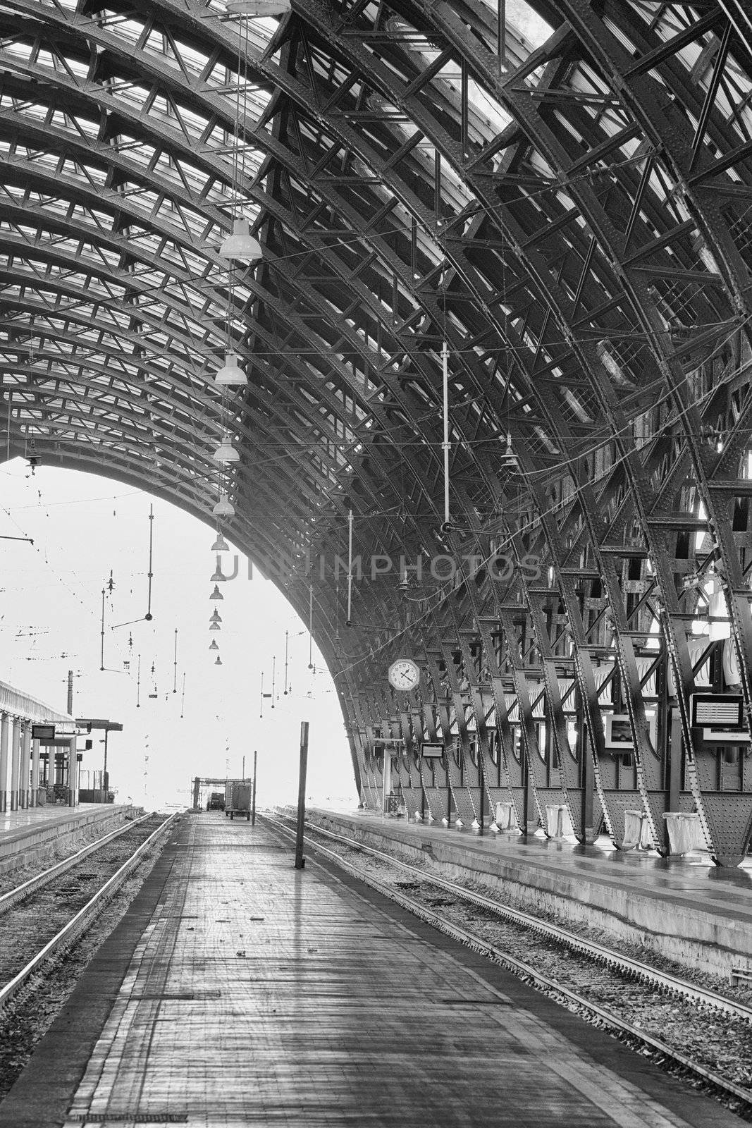 Image of central station in Milan, Italy