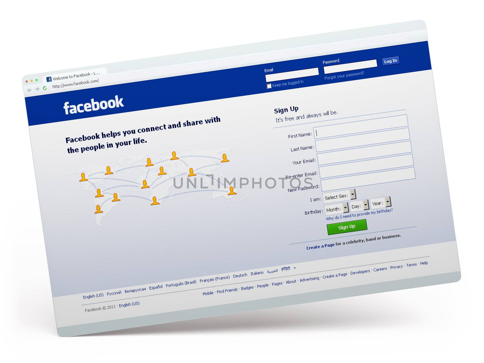 Facebook.com home page by maxkabakov