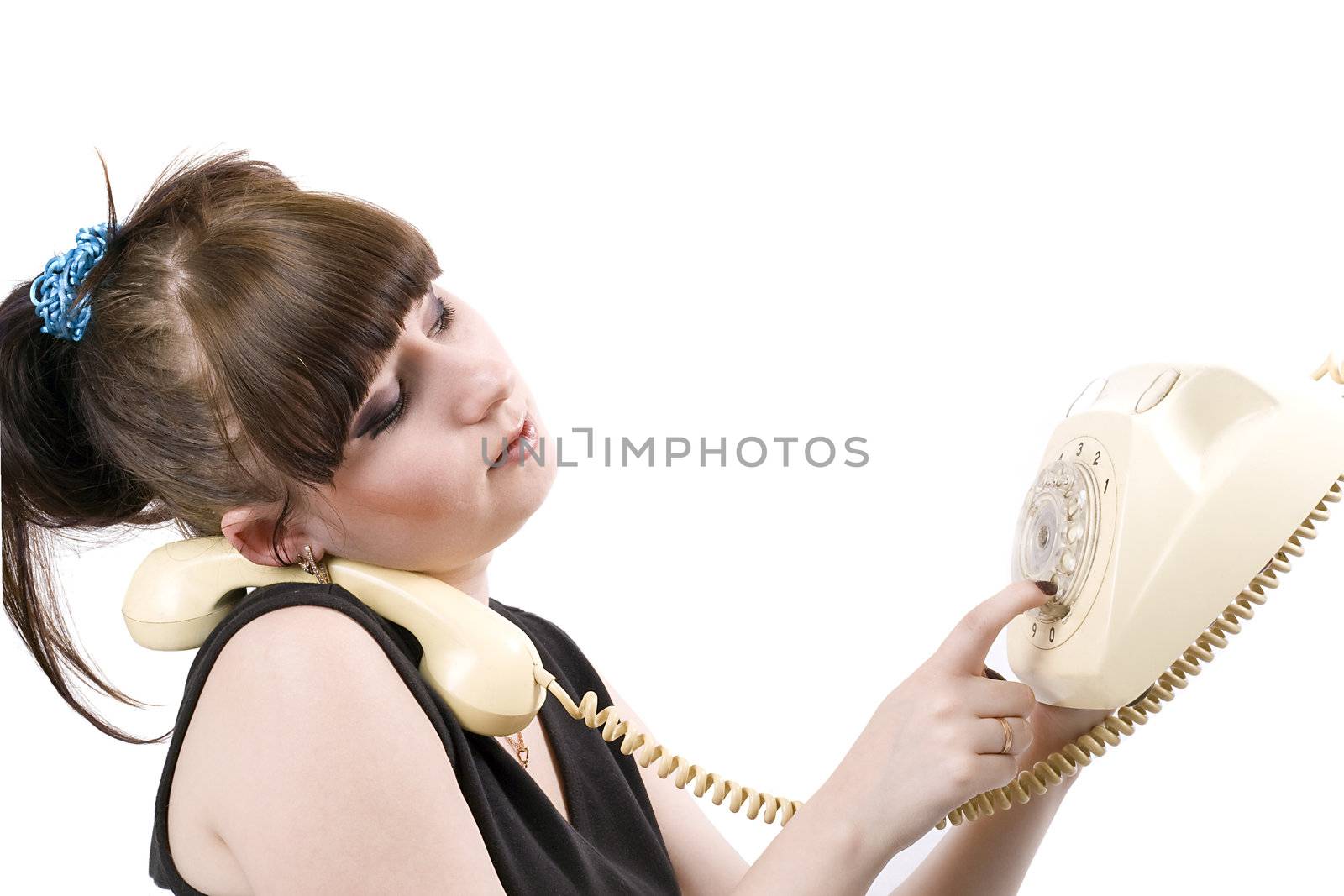 The mad housewife with phone. funny picture 4