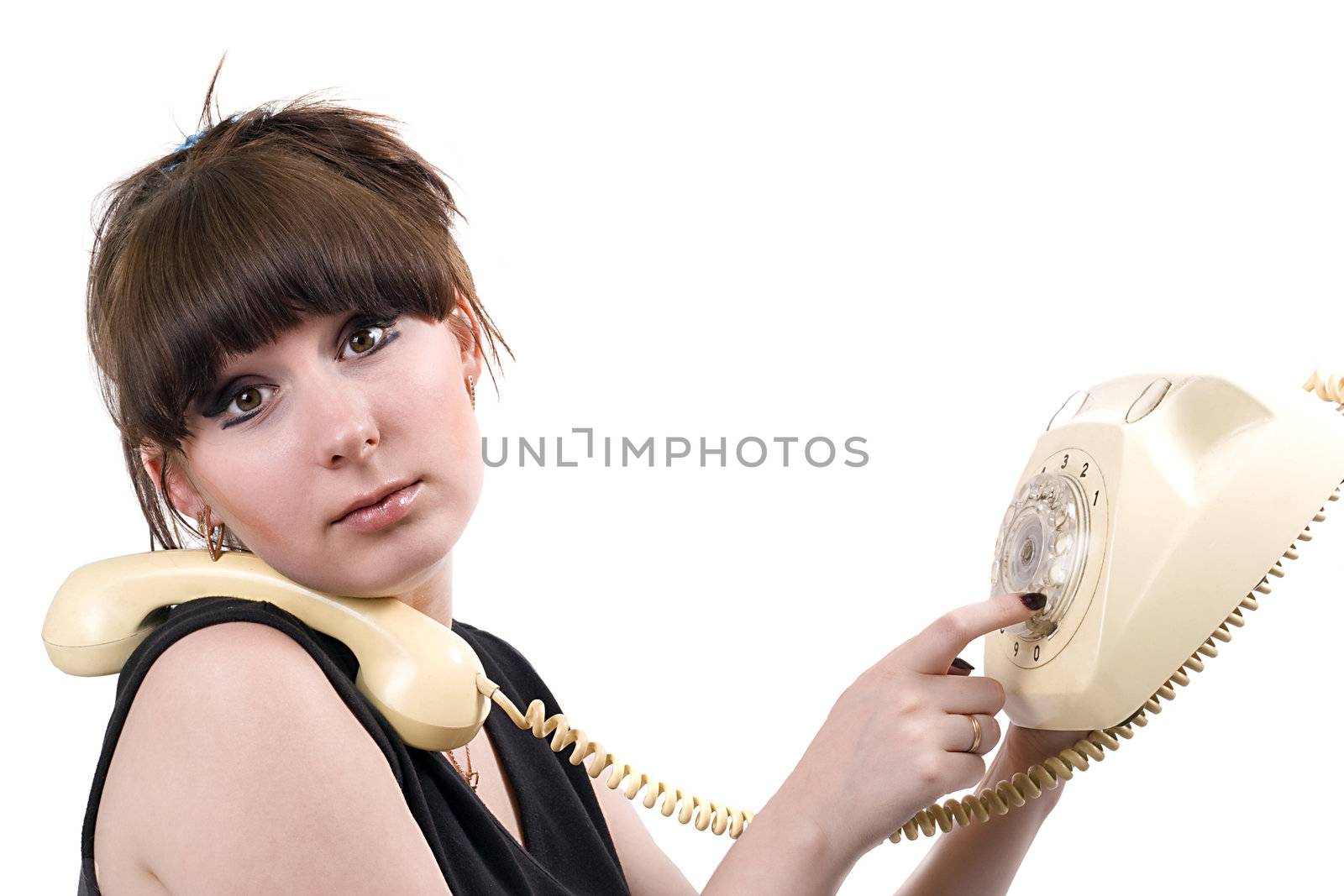 The mad housewife with phone. funny picture 5
