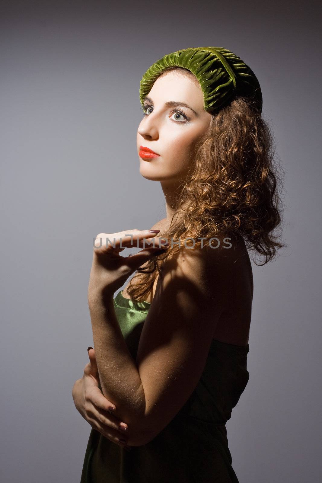 Portrait of a beautiful sensual young lady