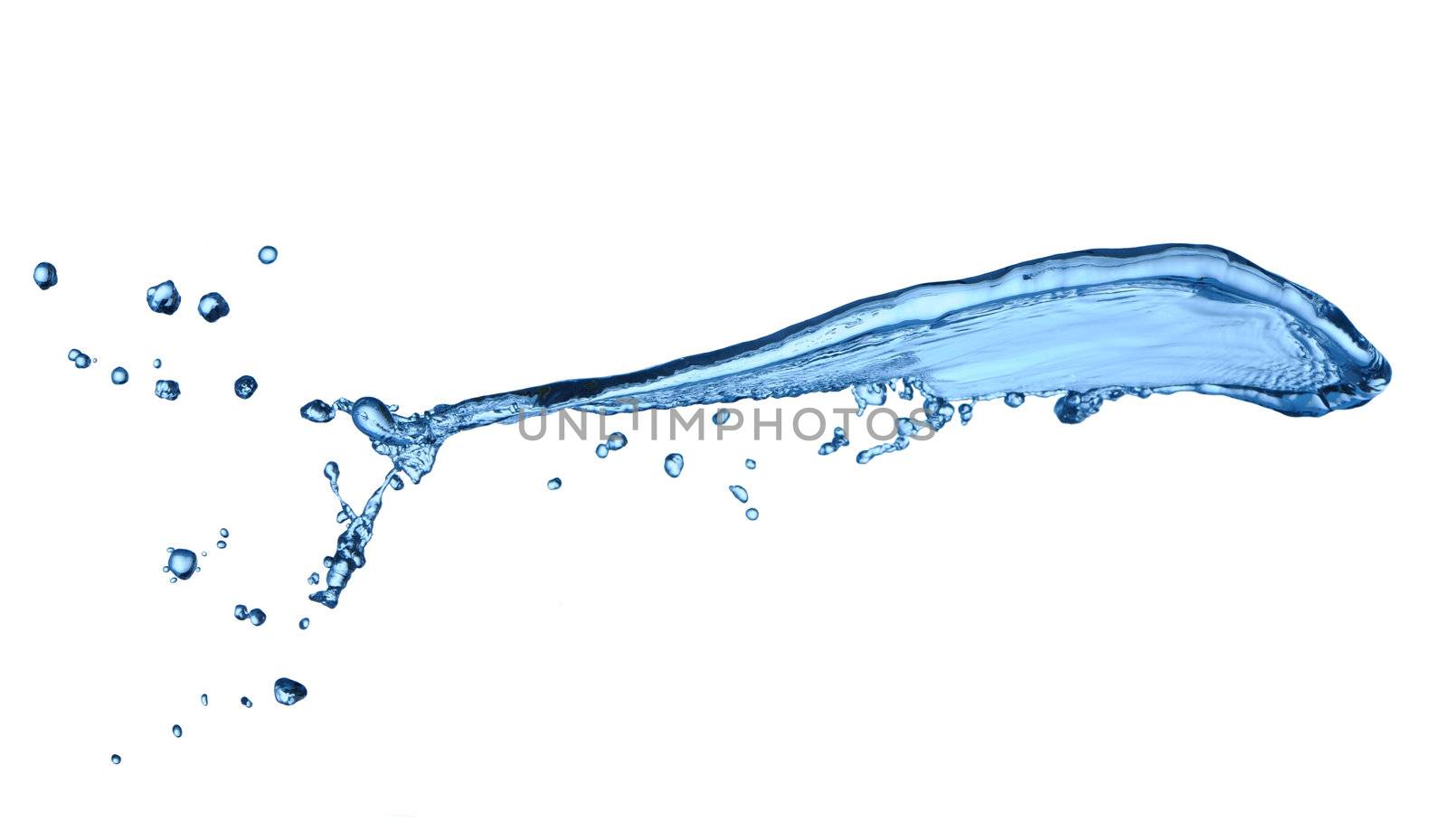 Beautiful water splash isolated on white