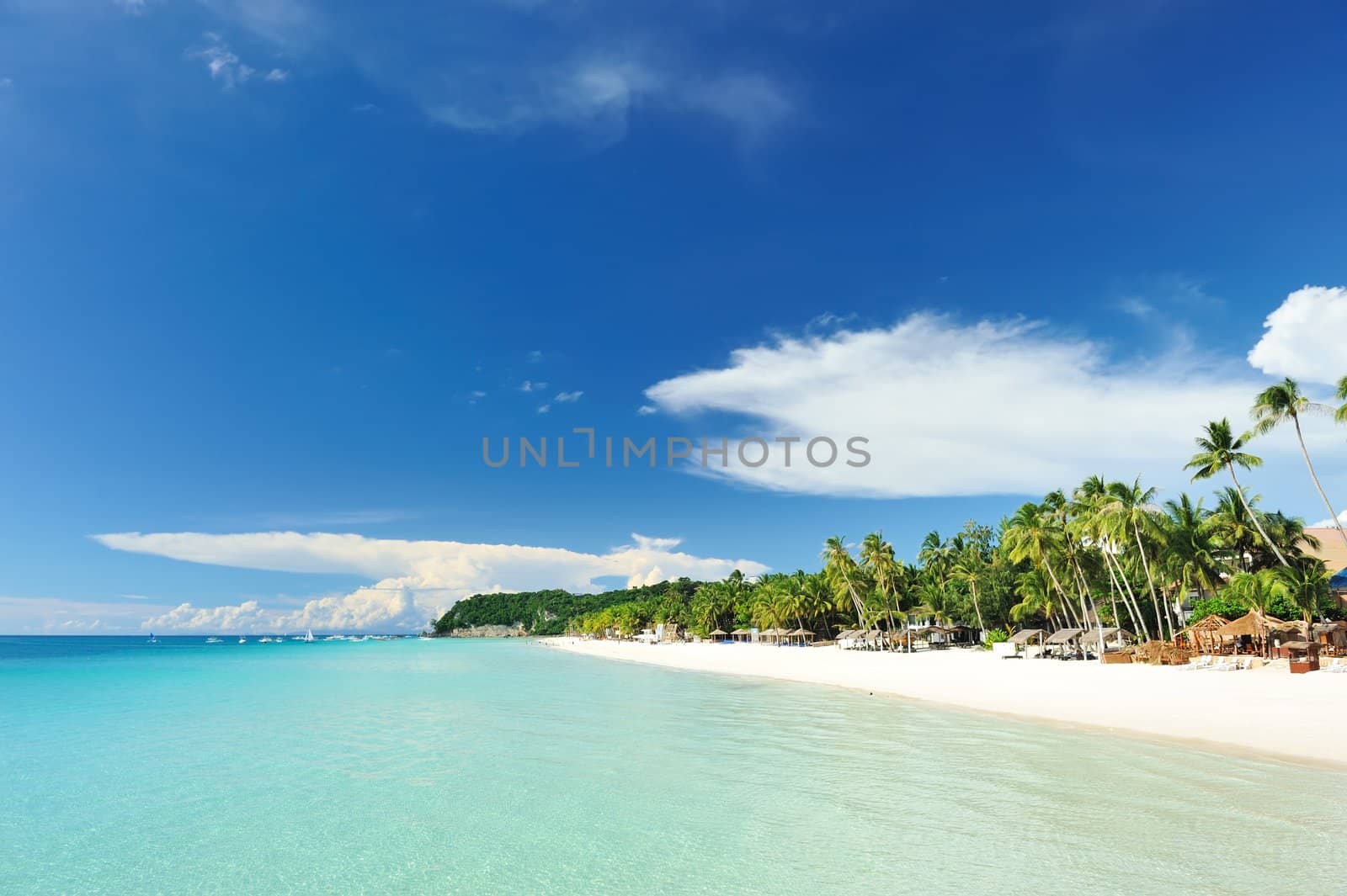 Beautiful wild beach at remote island, Philippines