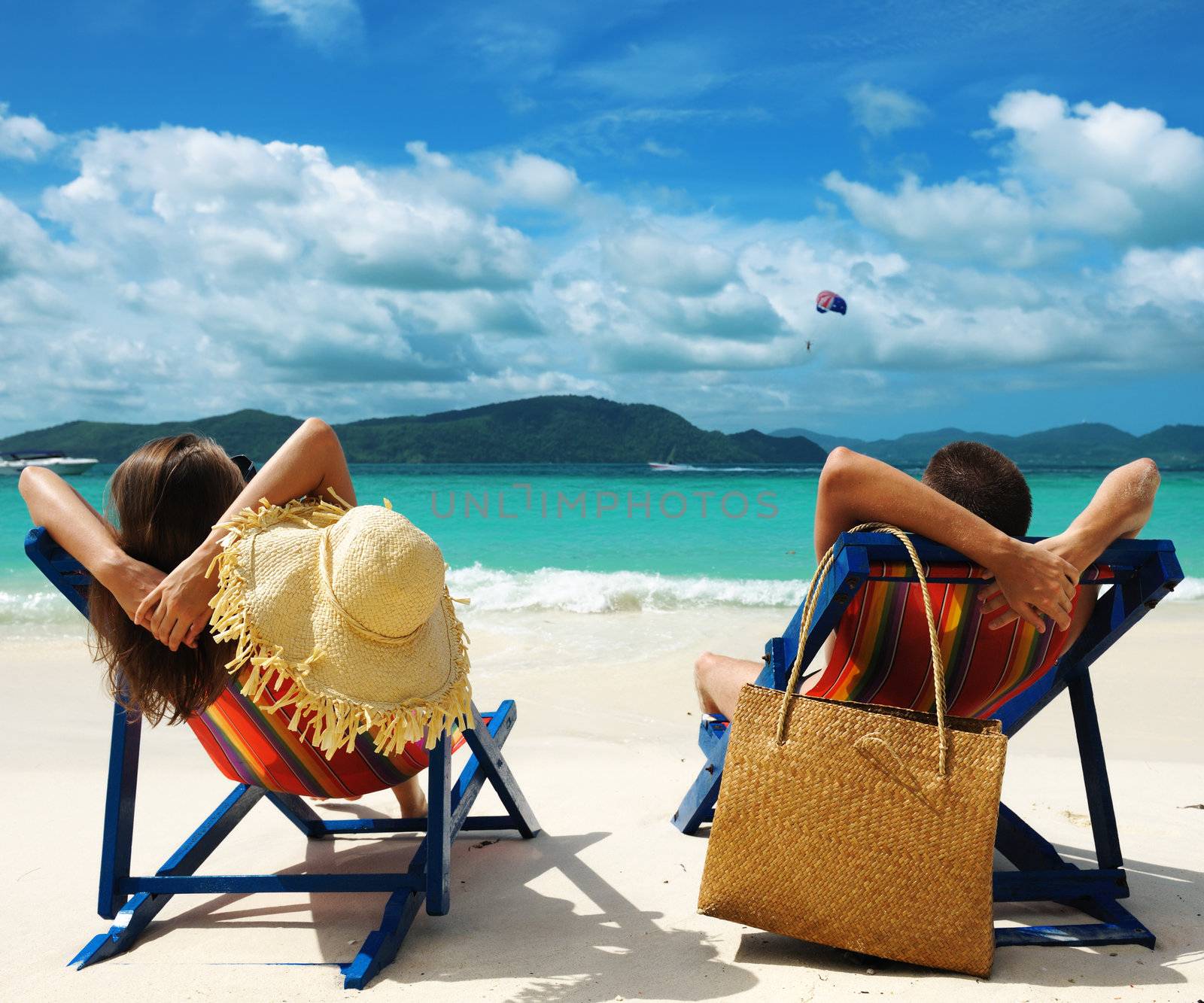 Couple on a tropical beach