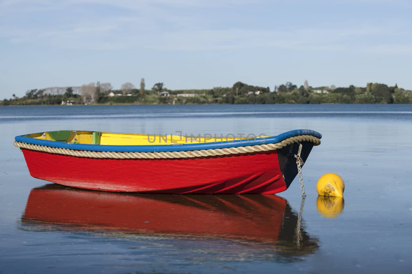 Bright red boat by brians101