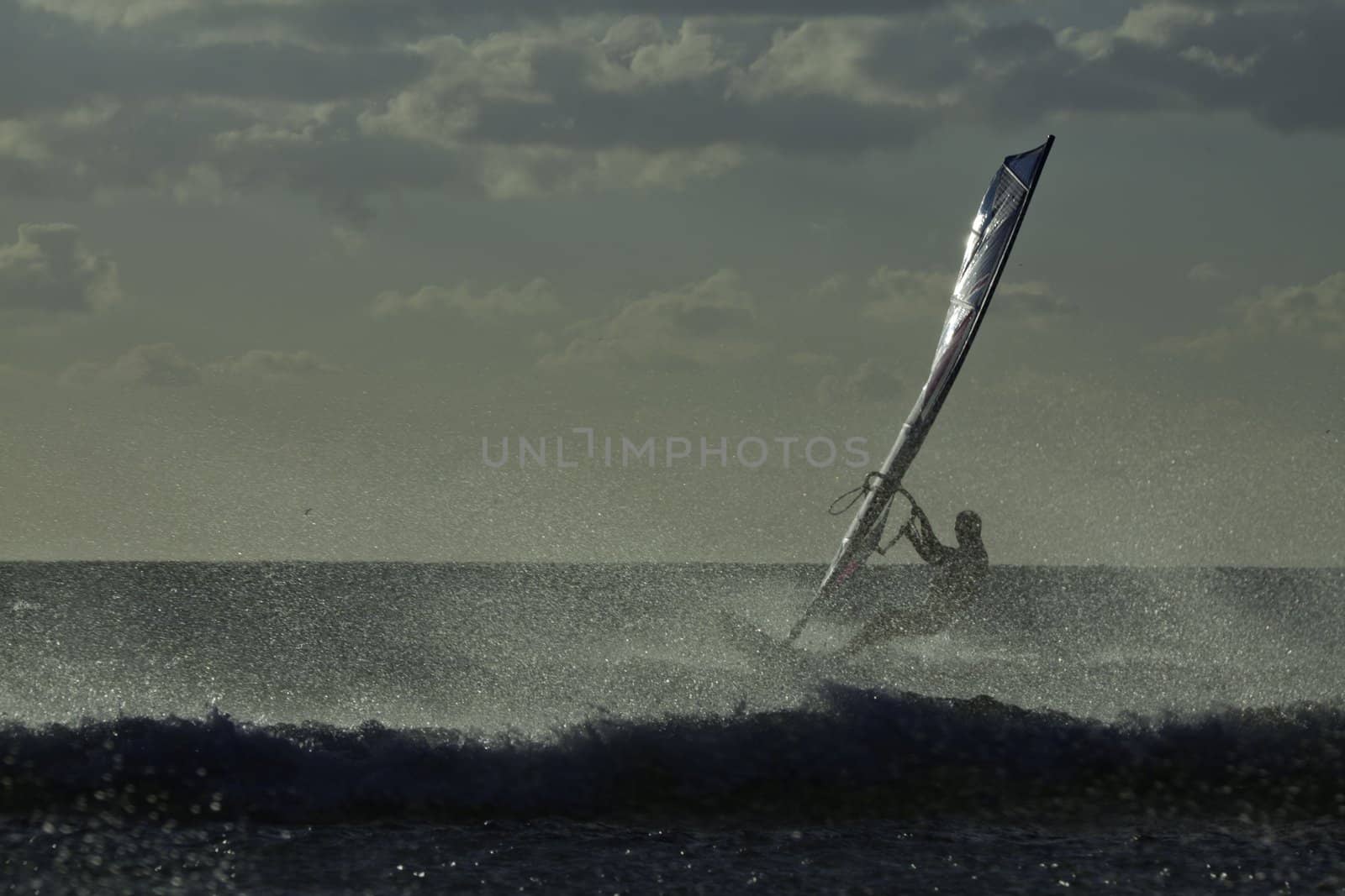 Windsurfer, Sanxenxo, October 27th 2012 by dannyus