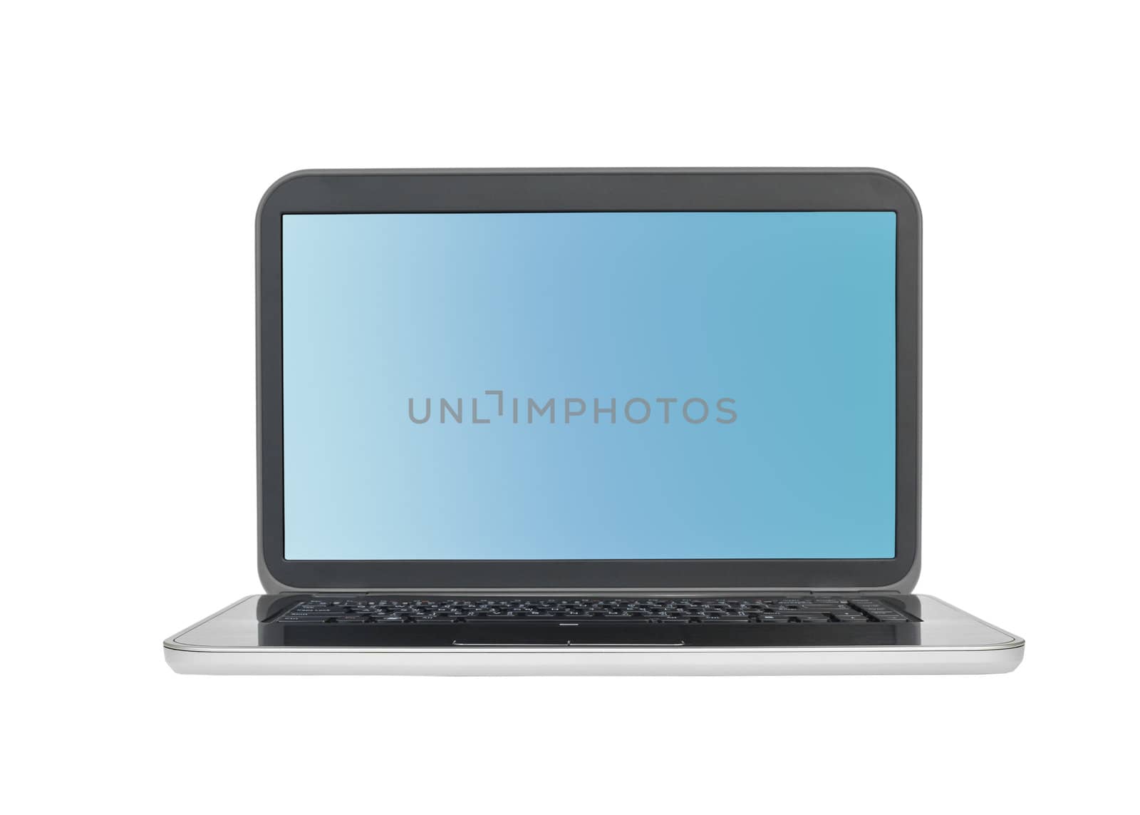 Laptop isolated on white