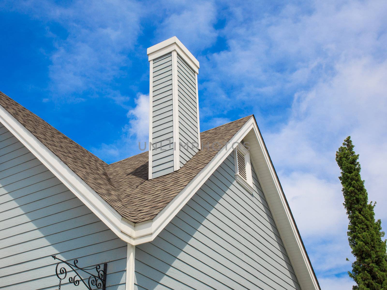 roof with chimney