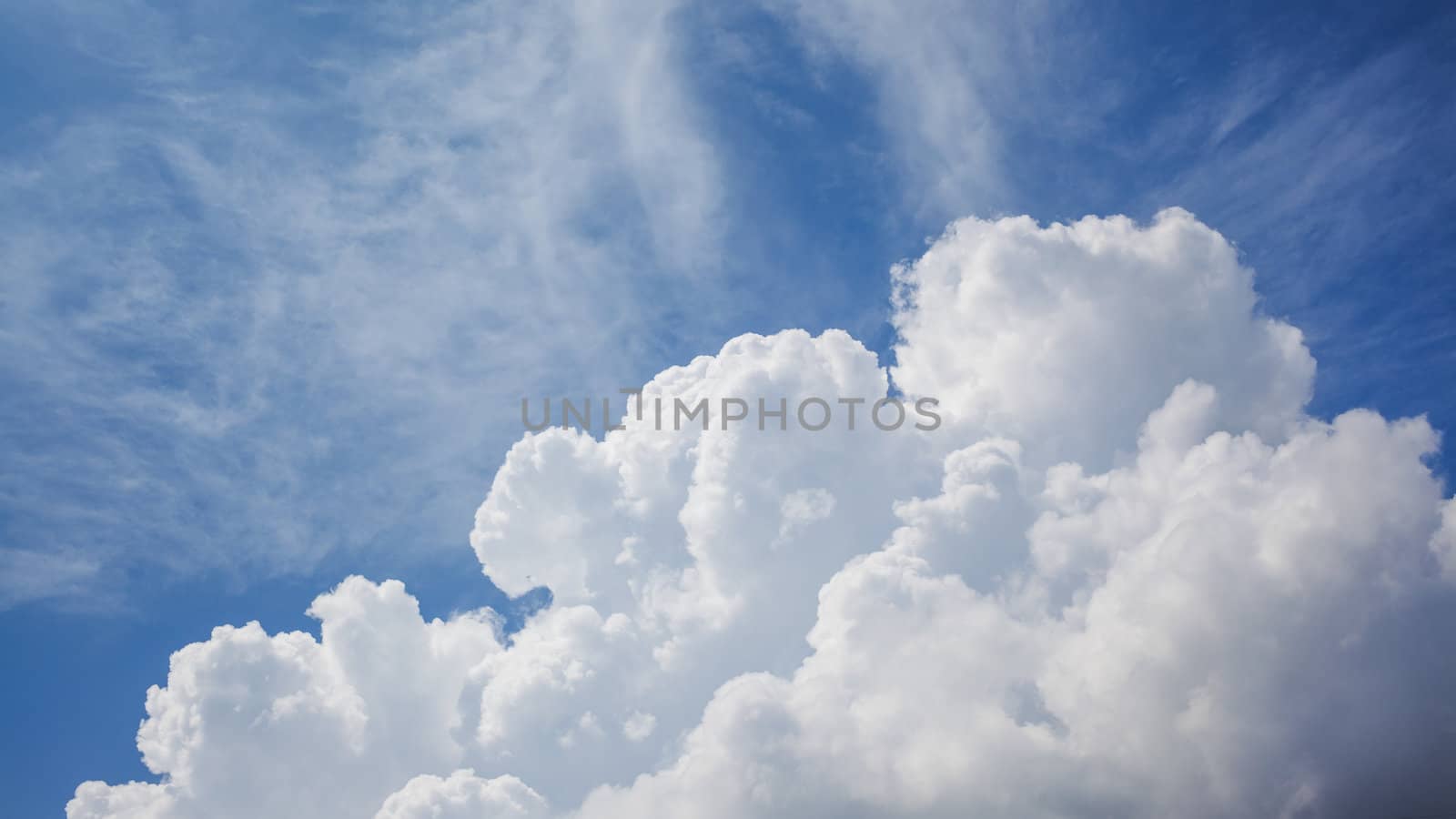 Blue sky and cloud background