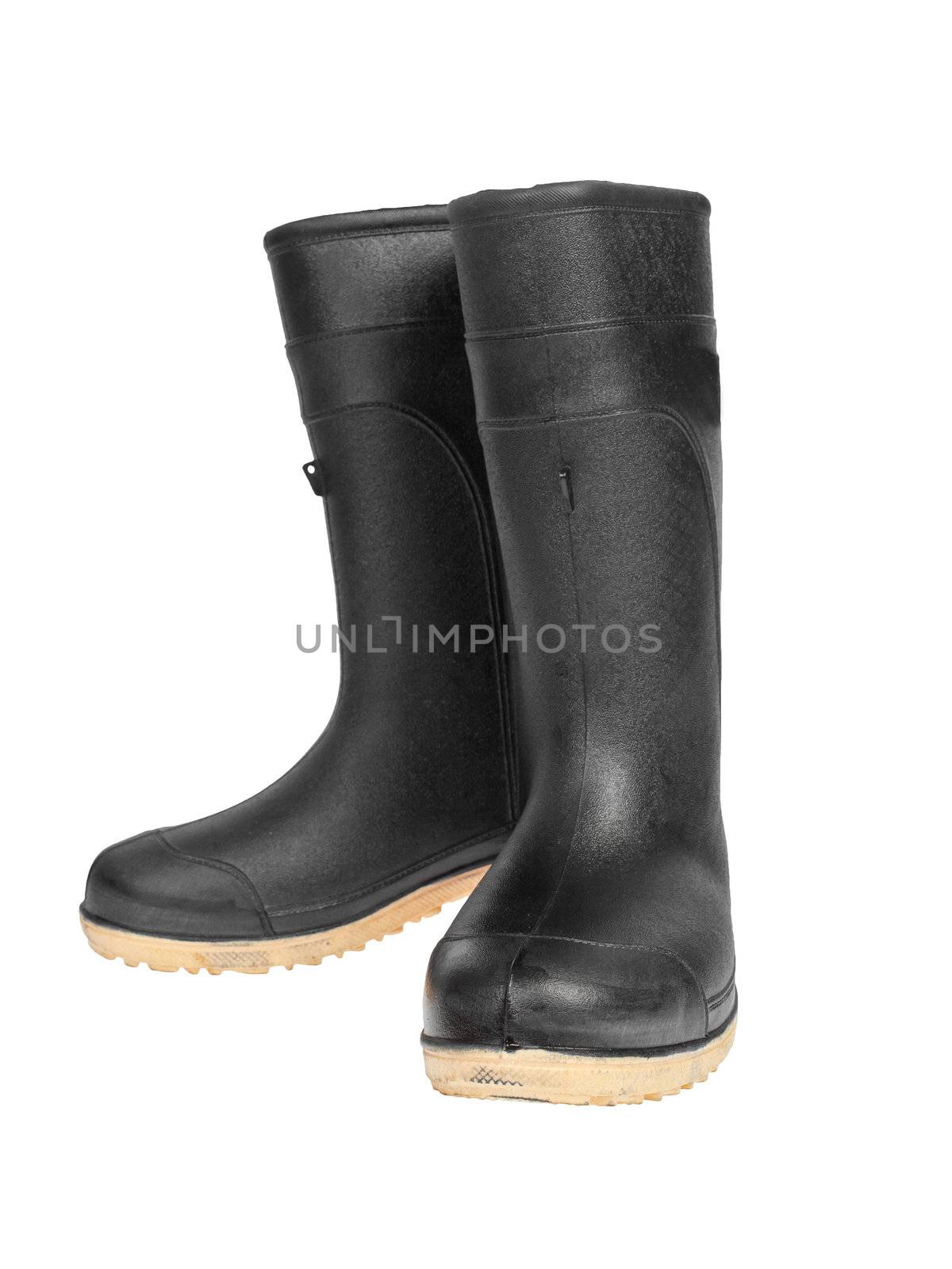 rubber boot black color by FrameAngel