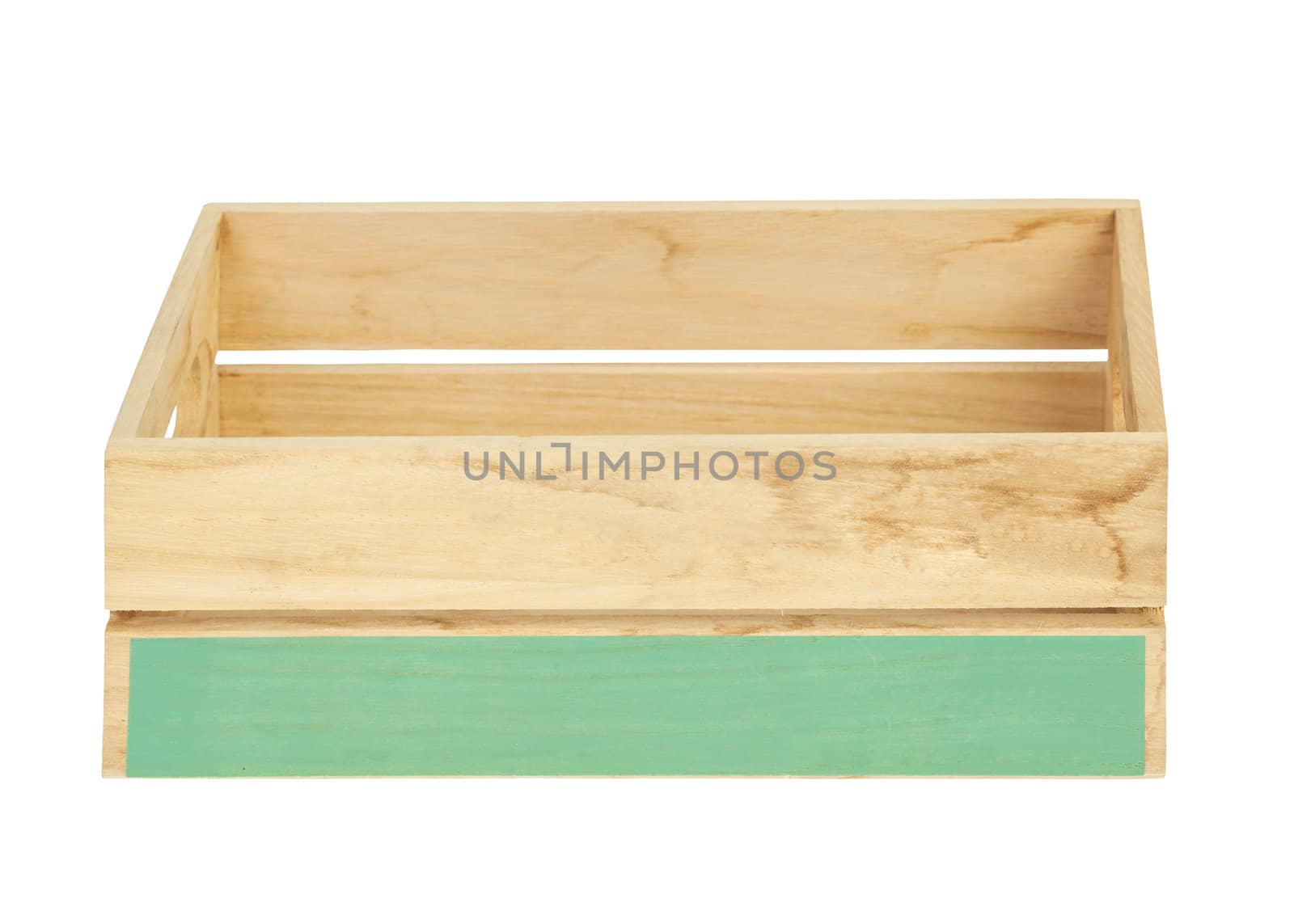 empty wooden crate